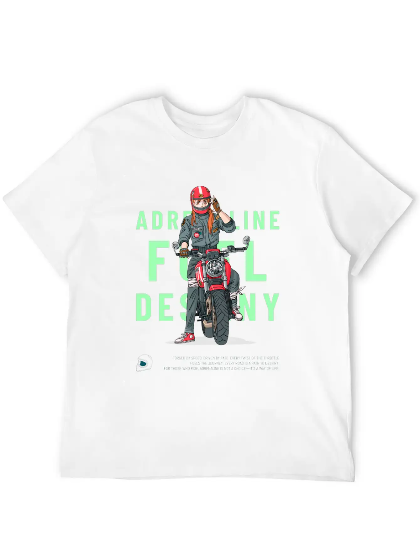 Adrenaline Fuel Destiny – Anime-Inspired Lightweight Cotton T-Shirt – Daily Comfort Graphic Shirt