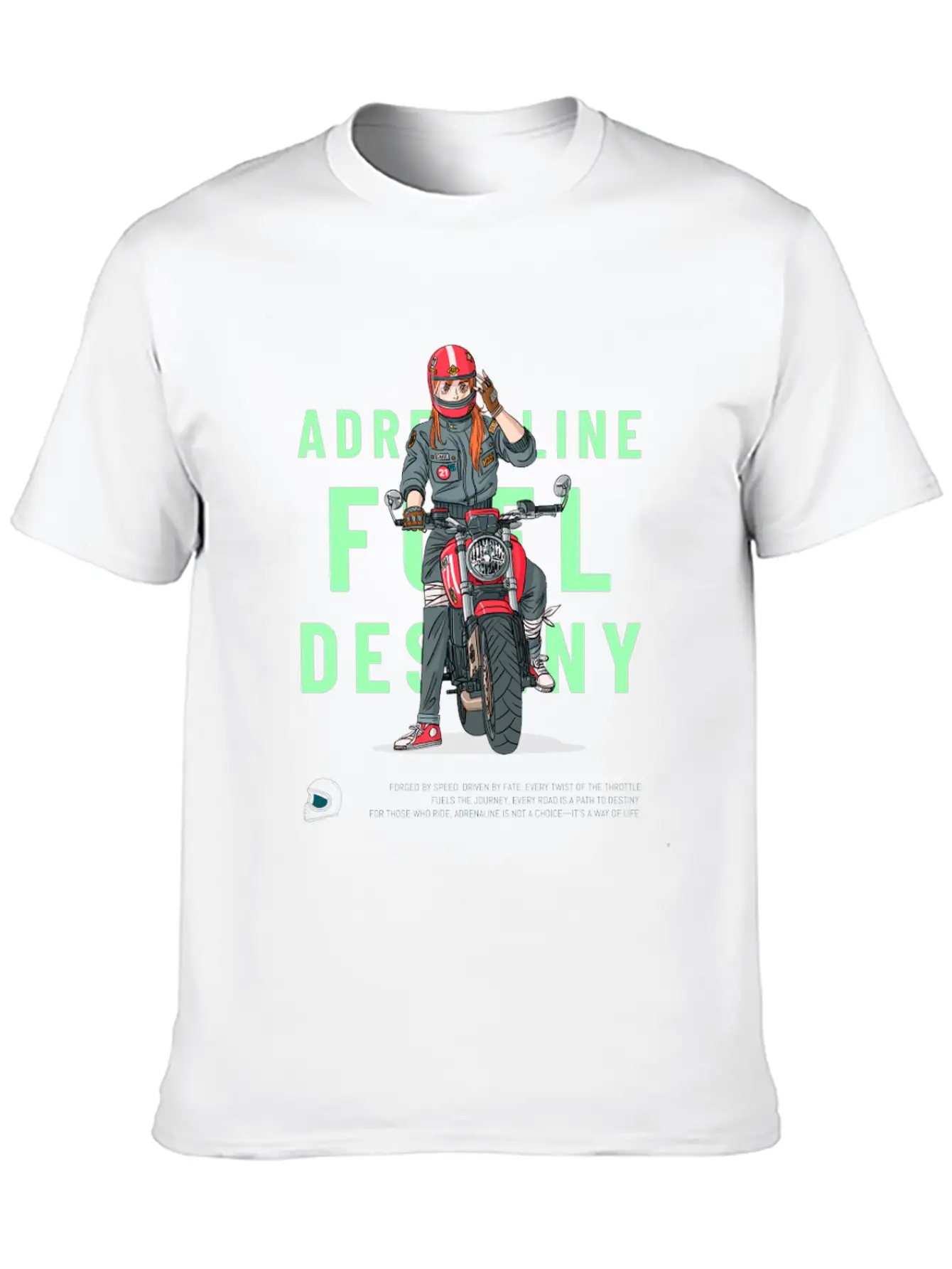 Adrenaline Fuel Destiny – Anime-Inspired Lightweight Cotton T-Shirt – Daily Comfort Graphic Shirt