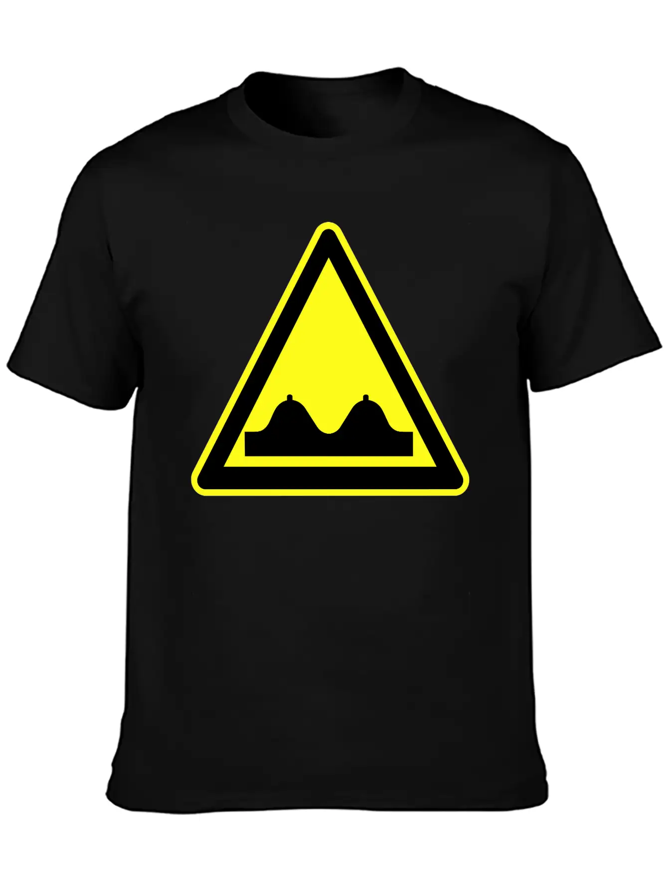 Adult Content Warning Sign Modern Fit Casual T-Shirt ��� Clean And Versatile Design