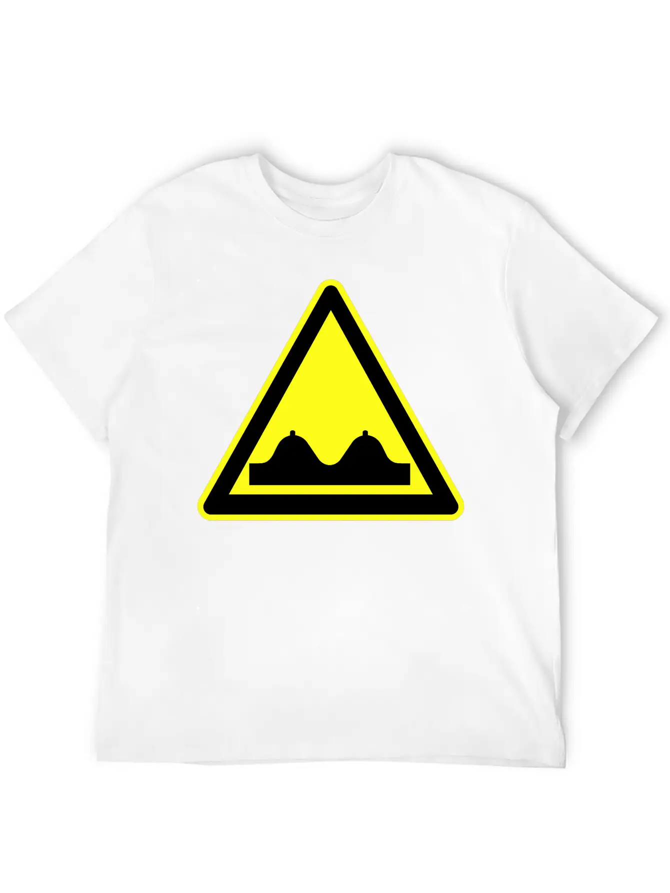 Adult Content Warning Sign Modern Fit Casual T-Shirt ��� Clean And Versatile Design