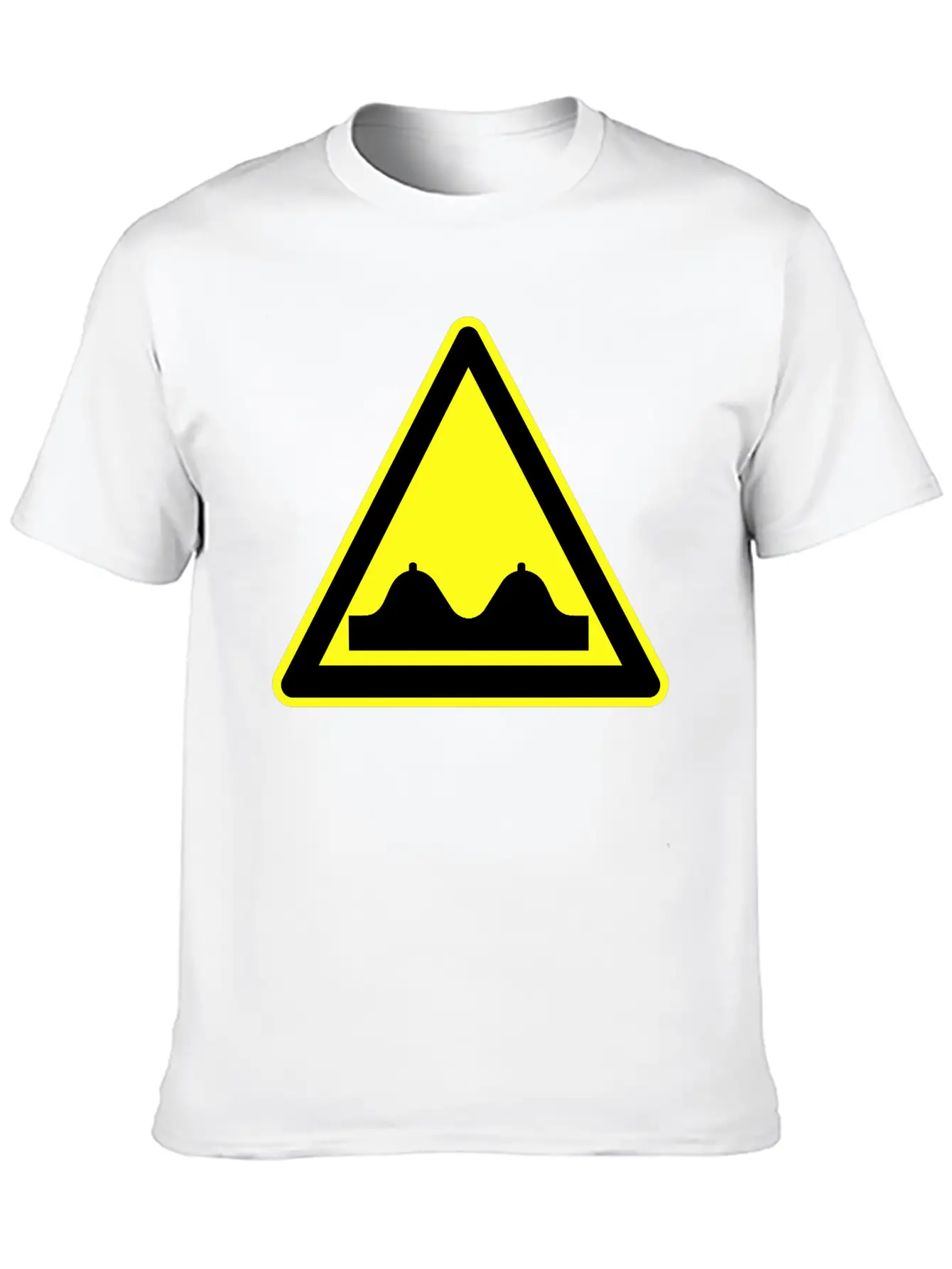 Adult Content Warning Sign Modern Fit Casual T-Shirt ��� Clean And Versatile Design