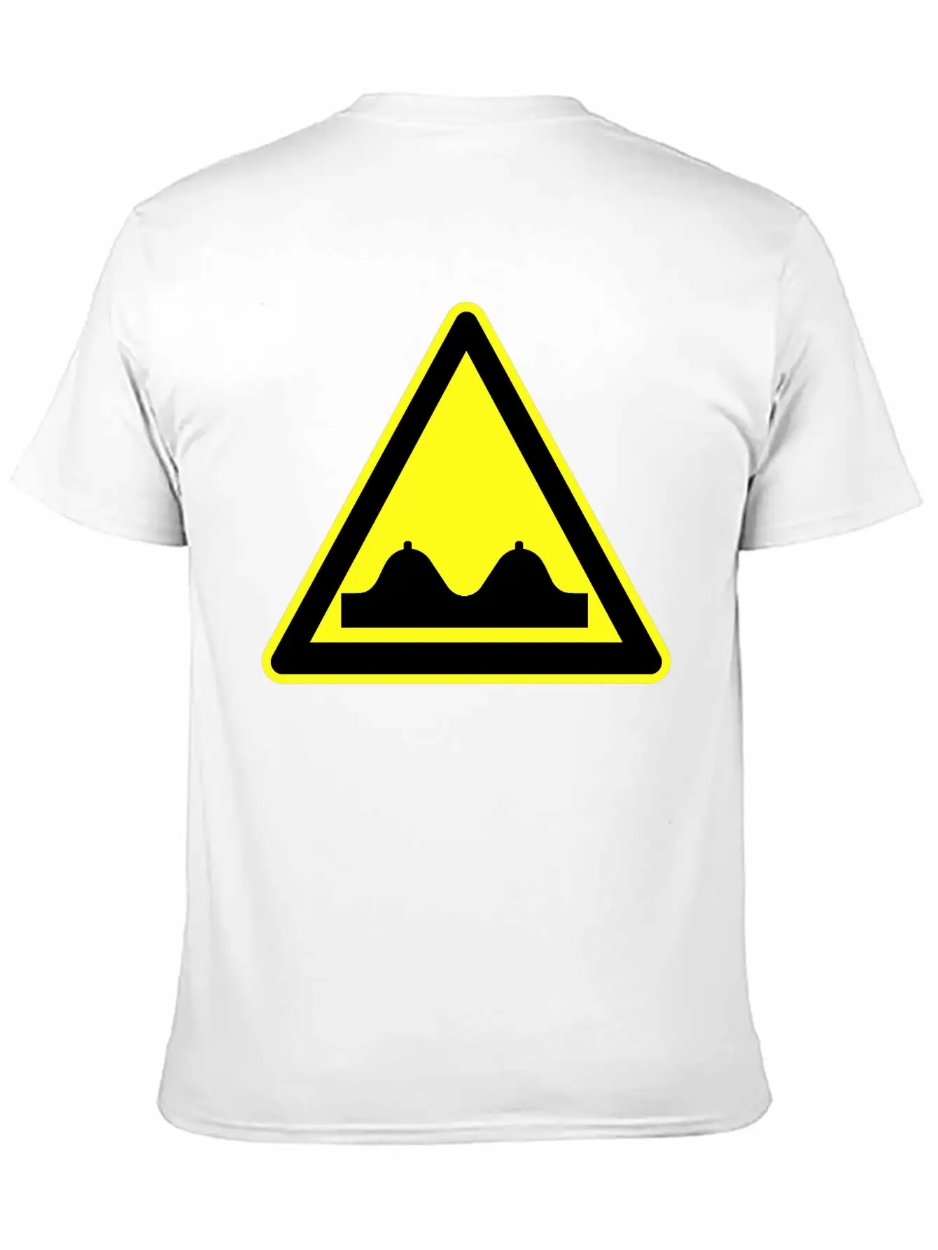 Adult Content Warning Sign Modern Fit Casual T-Shirt ��� Clean And Versatile Design