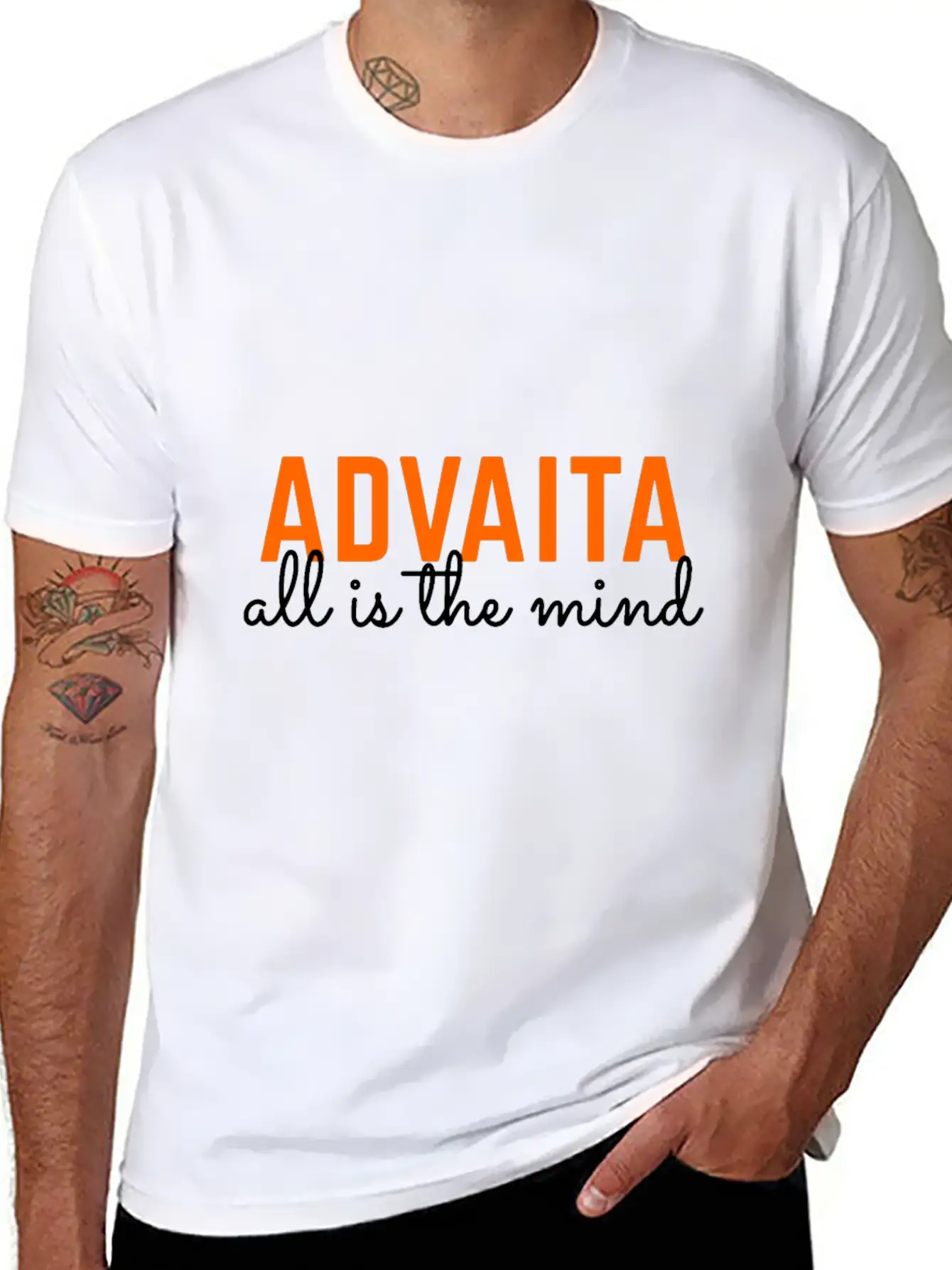 Advaita - All Is The Mind Classic Fit Graphic Tee For Daily Comfort – Unisex Cotton Shirt