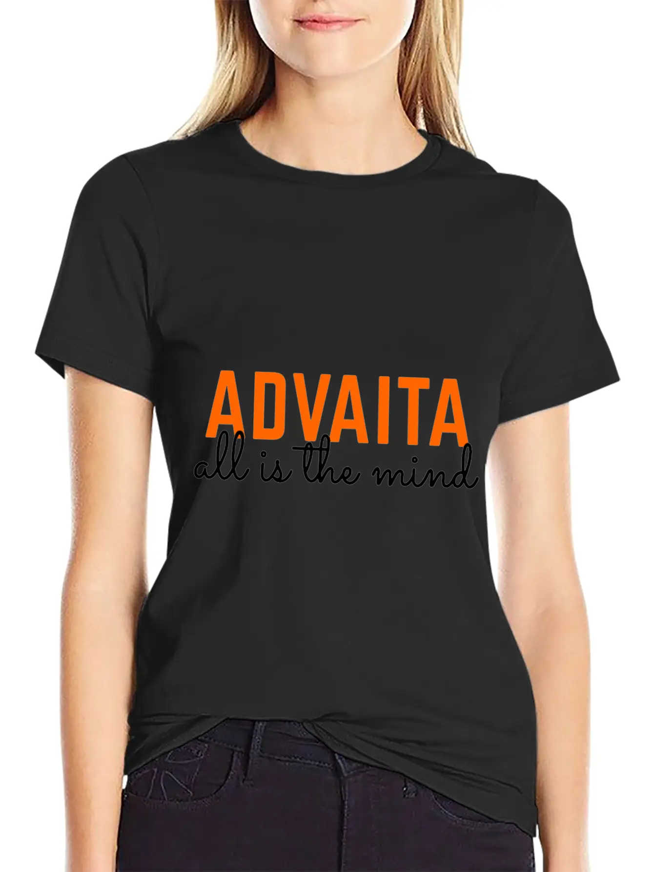 Advaita - All Is The Mind Classic Fit Graphic Tee For Daily Comfort – Unisex Cotton Shirt