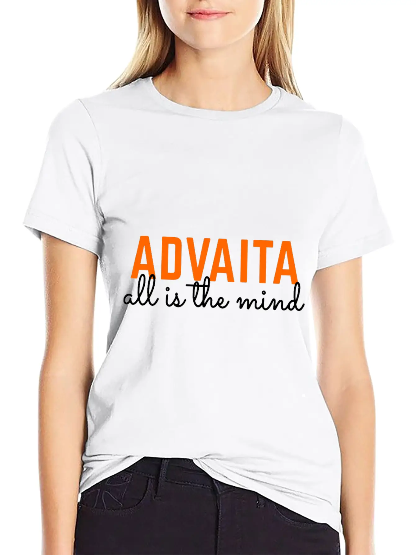 Advaita - All Is The Mind Classic Fit Graphic Tee For Daily Comfort – Unisex Cotton Shirt