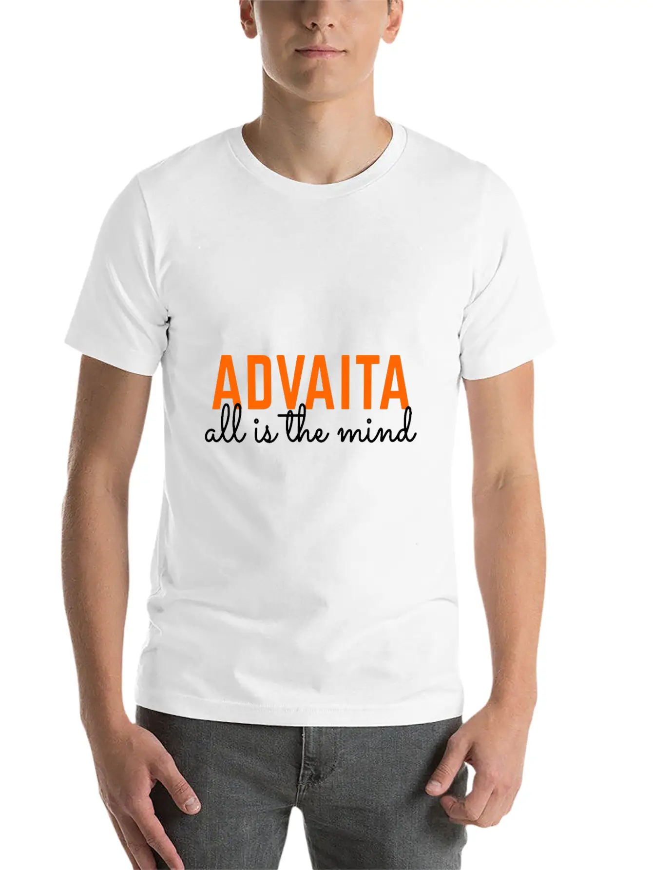 Advaita - All Is The Mind Classic Fit Graphic Tee For Daily Comfort – Unisex Cotton Shirt