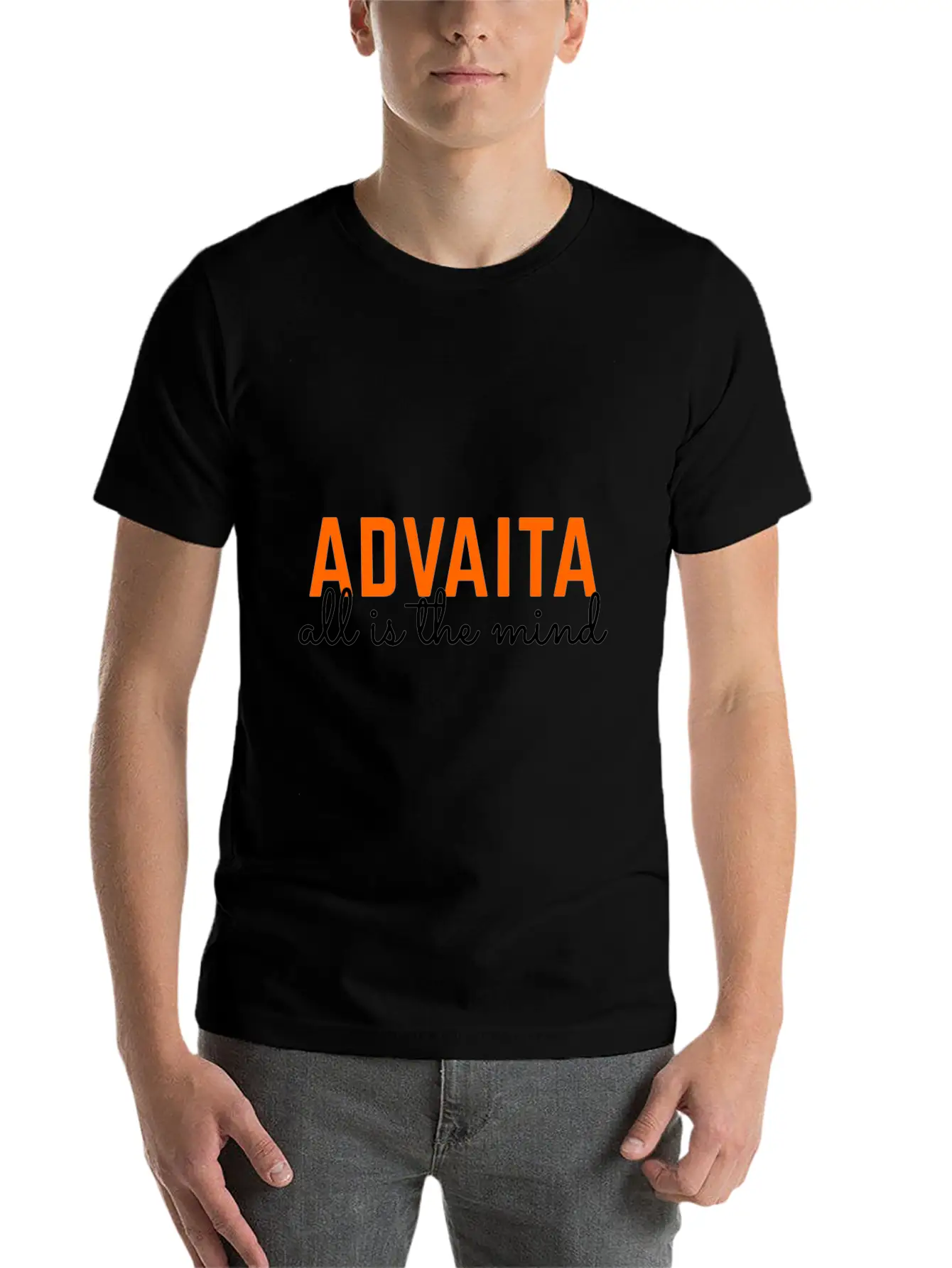 Advaita - All Is The Mind Classic Fit Graphic Tee For Daily Comfort – Unisex Cotton Shirt