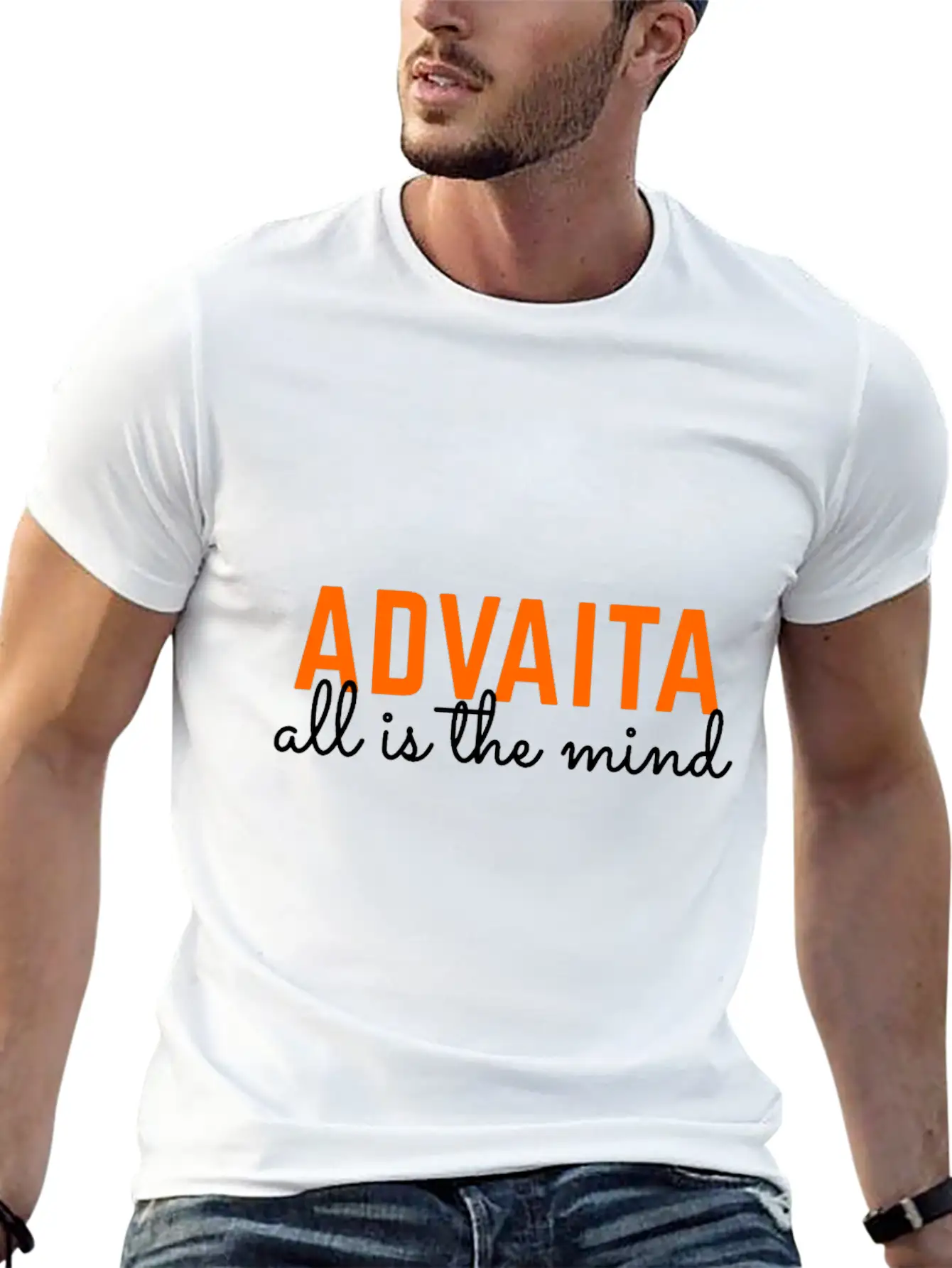 Advaita - All Is The Mind Classic Fit Graphic Tee For Daily Comfort – Unisex Cotton Shirt