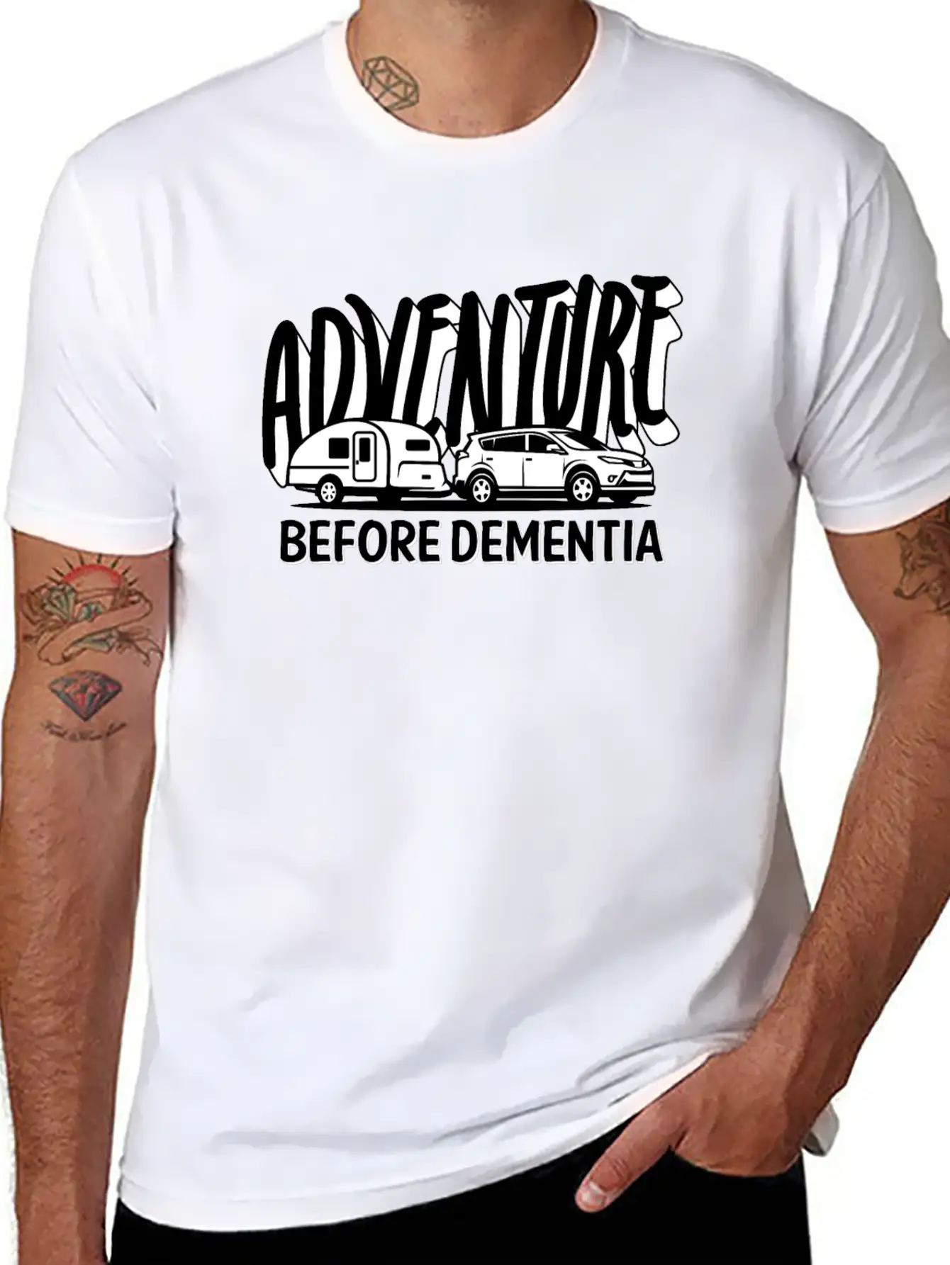 Adventure Before Dementia Modern Fit Casual T-Shirt – Clean And Versatile Design