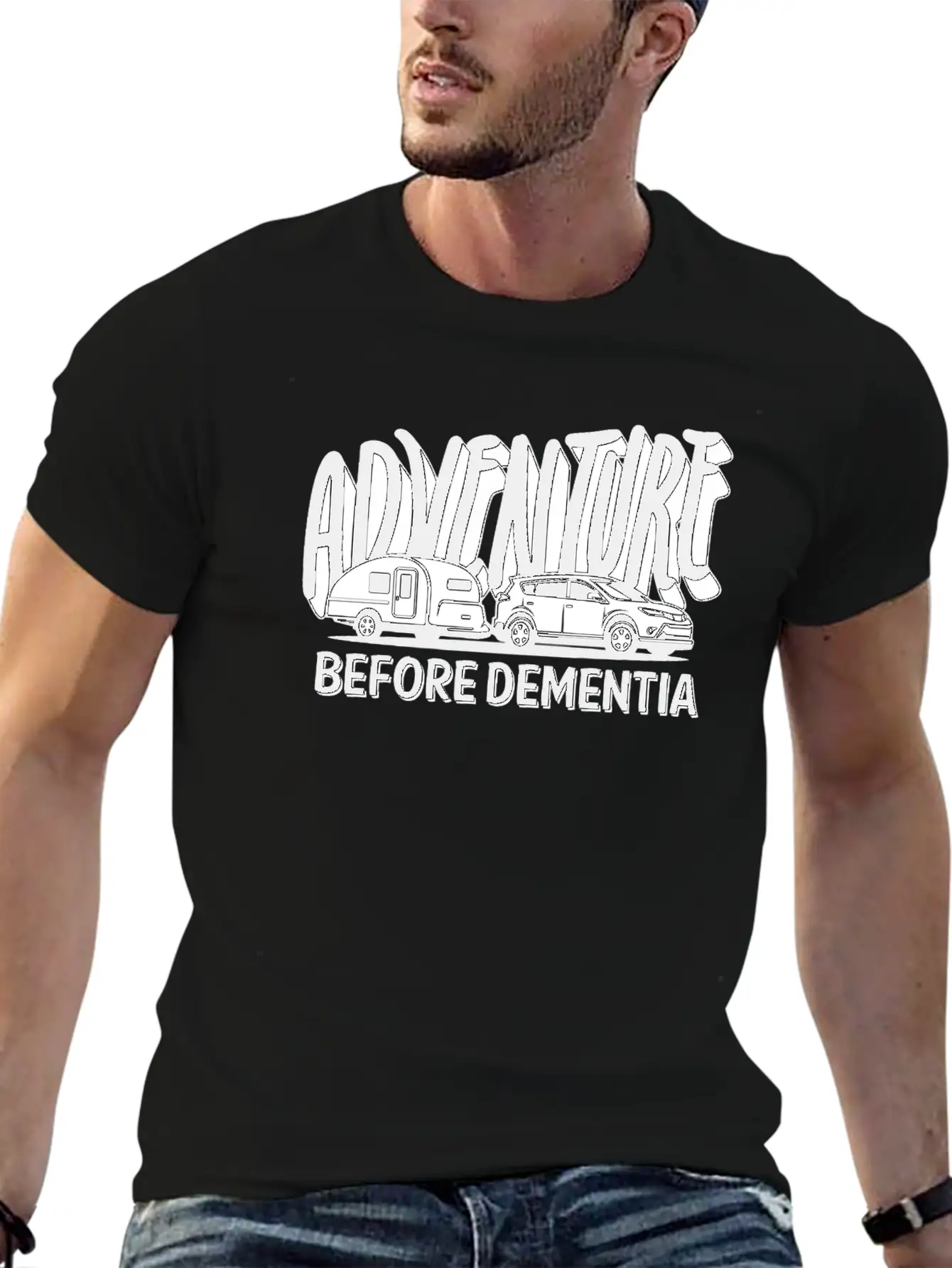 Adventure Before Dementia Modern Fit Casual T-Shirt – Clean And Versatile Design