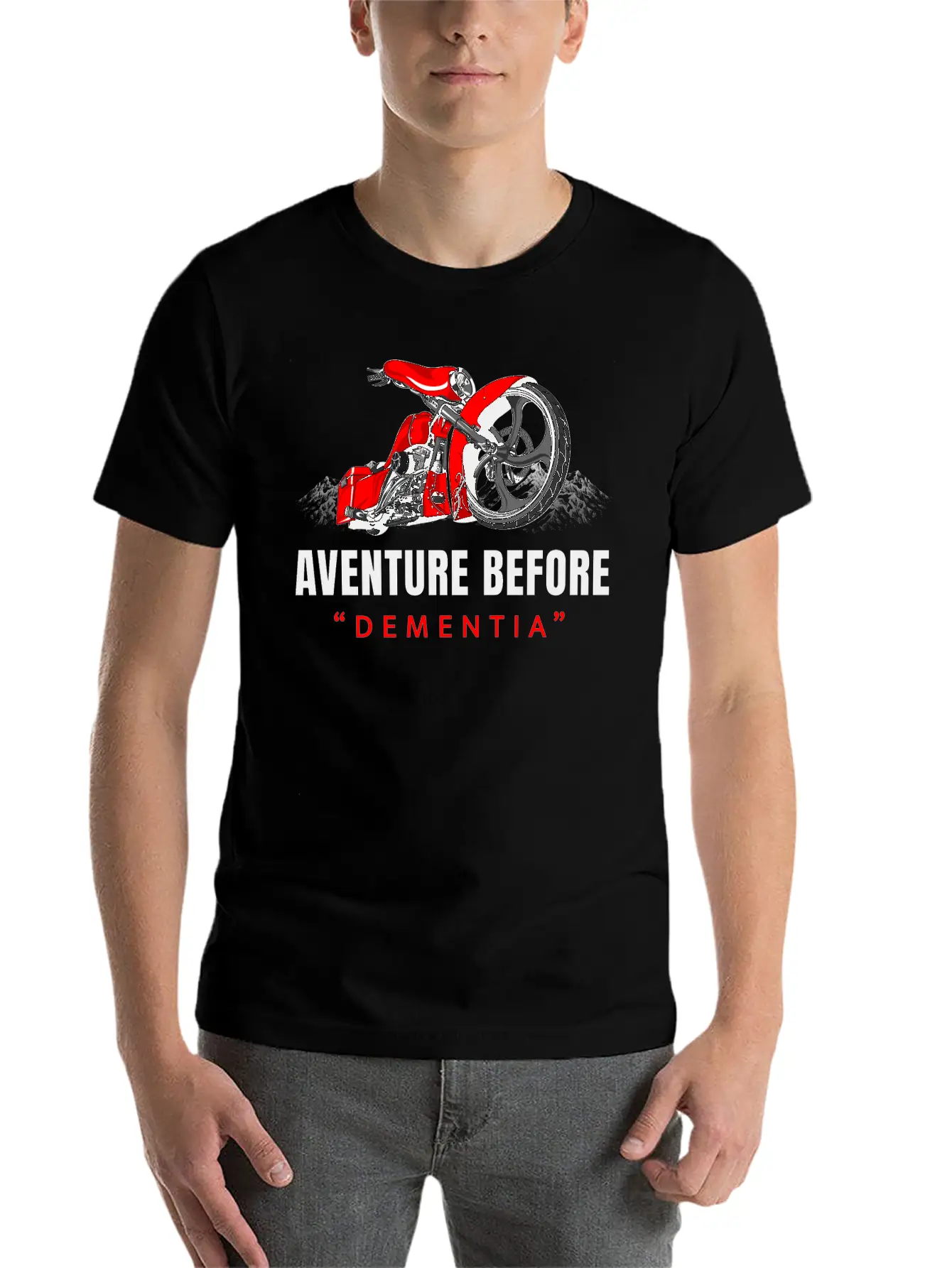 Adventure Before Dementia, Travel, Mountains,biker Unisex Casual T-Shirt – Clean Design For Daily Comfort