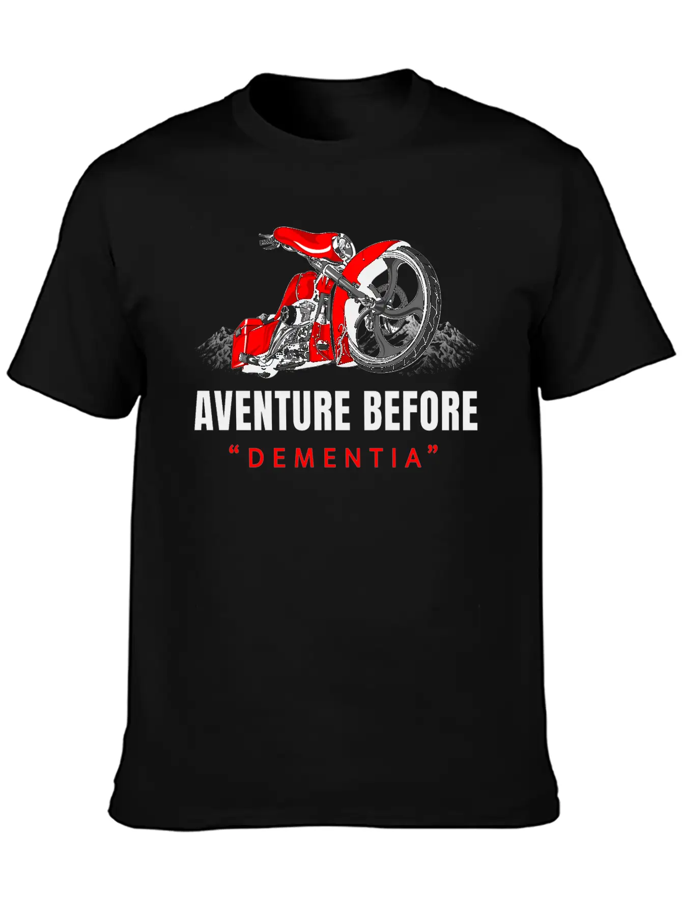 Adventure Before Dementia, Travel, Mountains,biker Unisex Casual T-Shirt – Clean Design For Daily Comfort