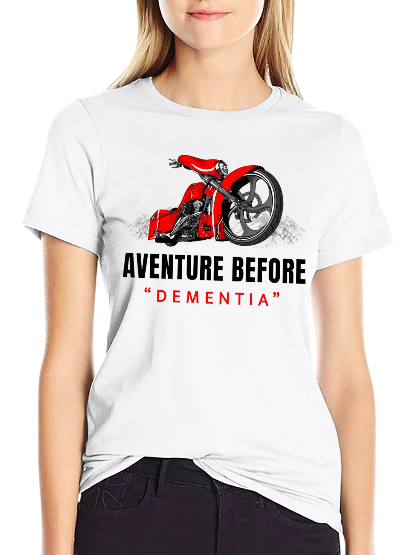 Adventure Before Dementia, Travel, Mountains,biker Unisex Casual T-Shirt – Clean Design For Daily Comfort