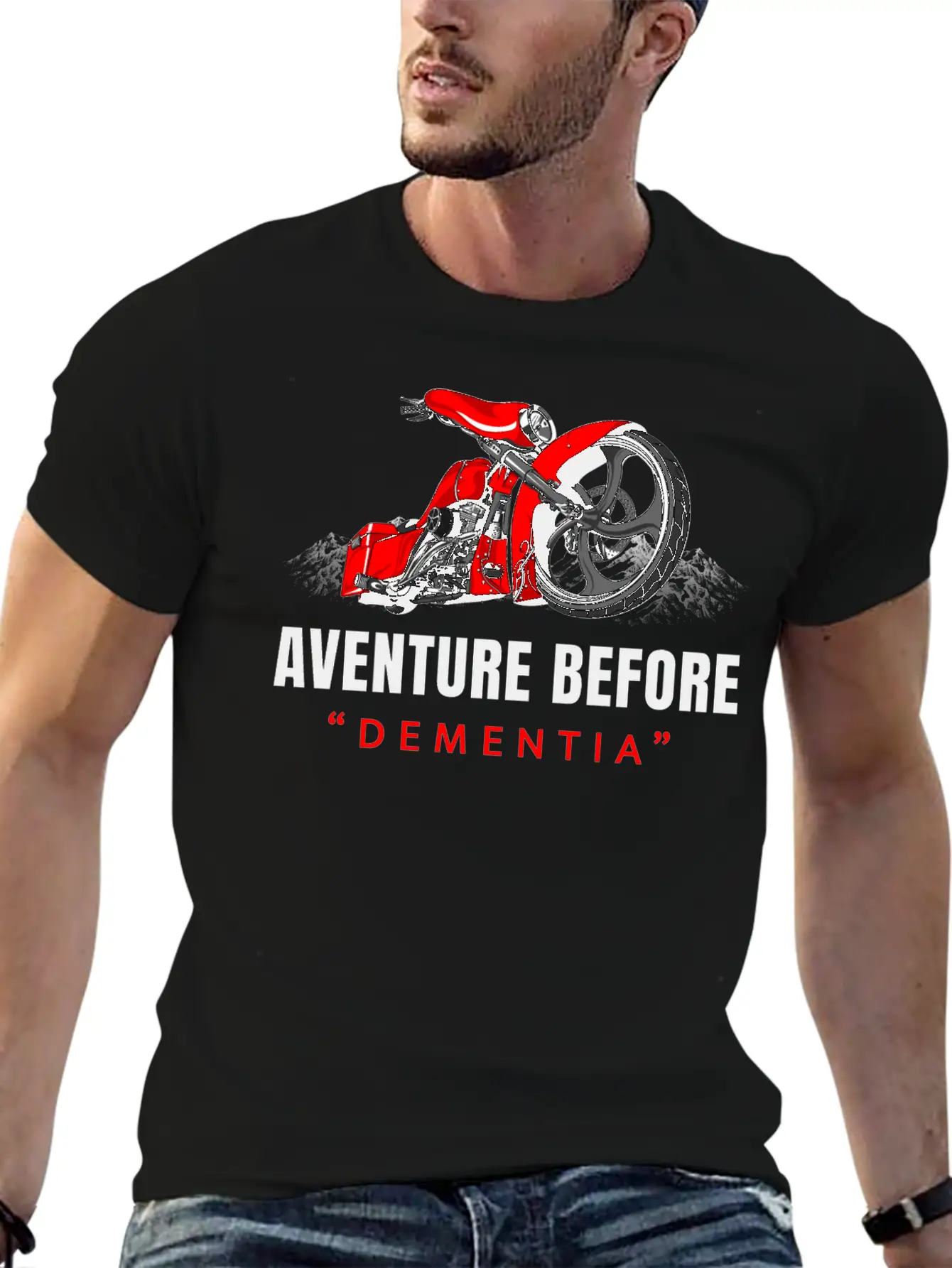 Adventure Before Dementia, Travel, Mountains,biker Unisex Casual T-Shirt – Clean Design For Daily Comfort