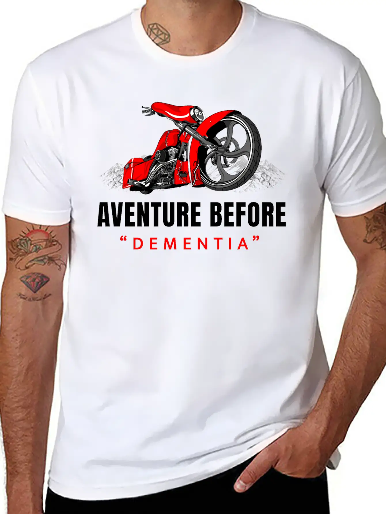 Adventure Before Dementia, Travel, Mountains,biker Unisex Casual T-Shirt – Clean Design For Daily Comfort