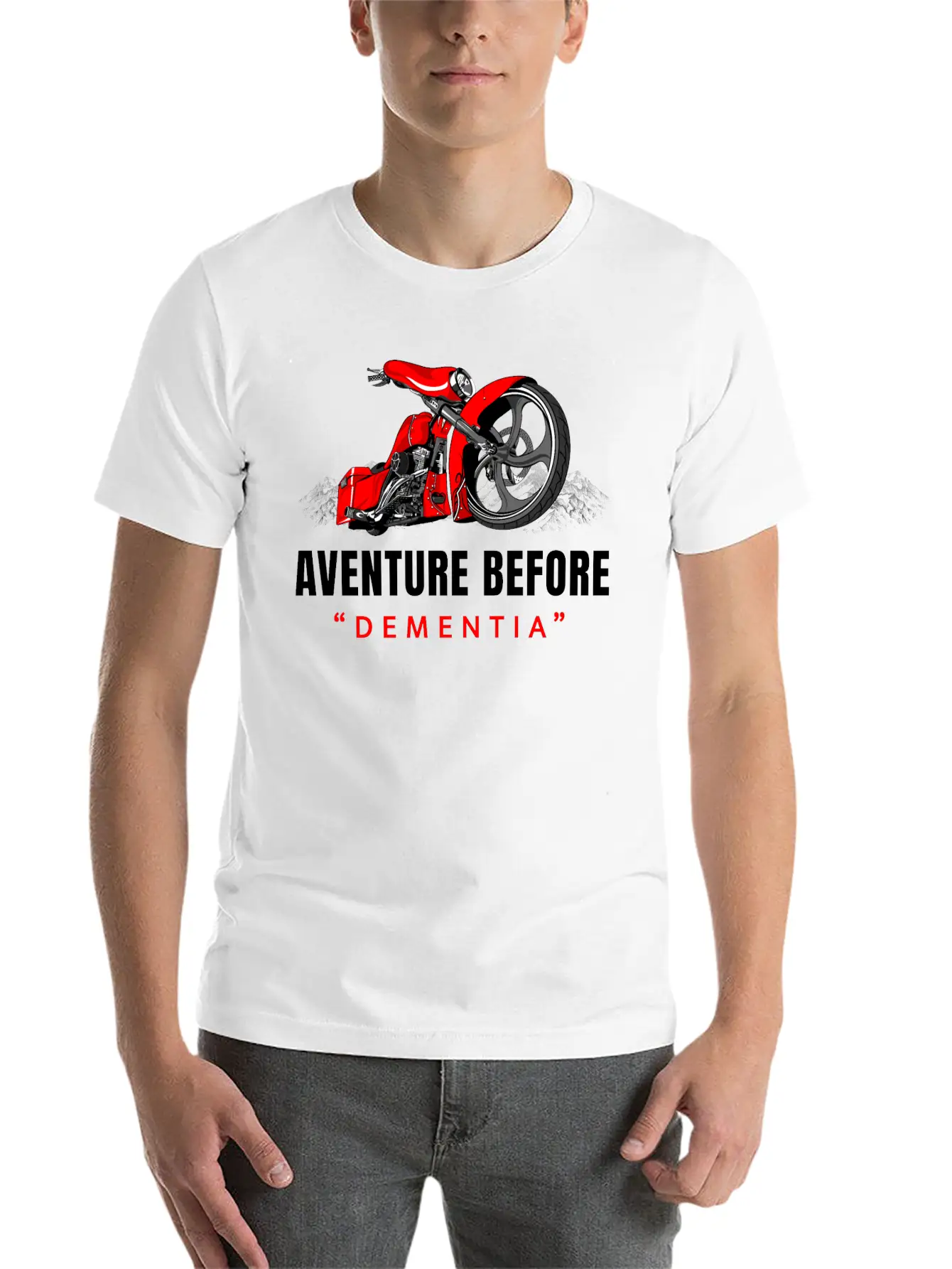 Adventure Before Dementia, Travel, Mountains,biker Unisex Casual T-Shirt – Clean Design For Daily Comfort
