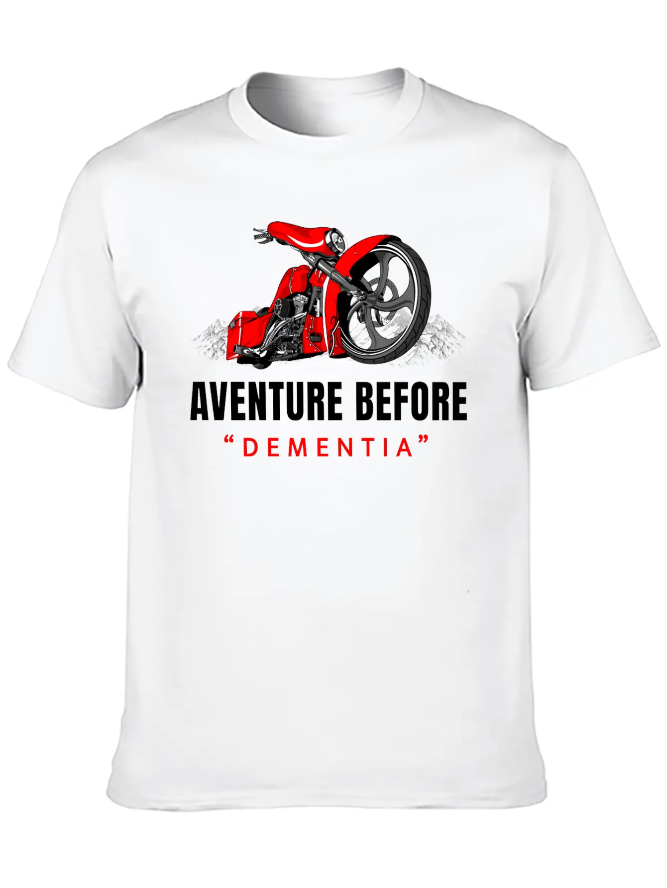 Adventure Before Dementia, Travel, Mountains,biker Unisex Casual T-Shirt – Clean Design For Daily Comfort