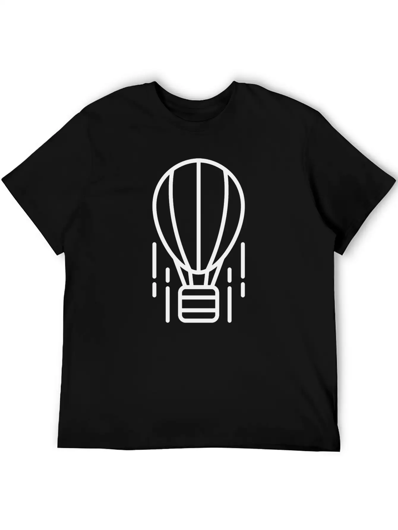 Aerostat Icon Vector Stylish Everyday T-Shirt – Unisex Basic Cotton Tee
