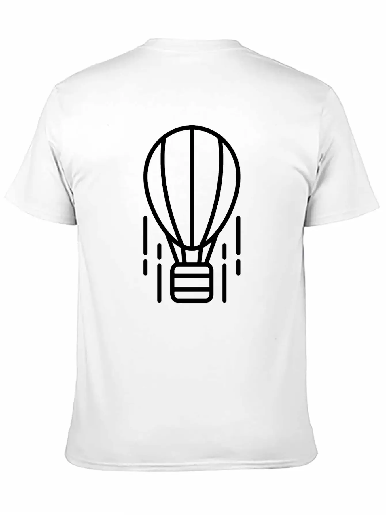 Aerostat Icon Vector Stylish Everyday T-Shirt – Unisex Basic Cotton Tee