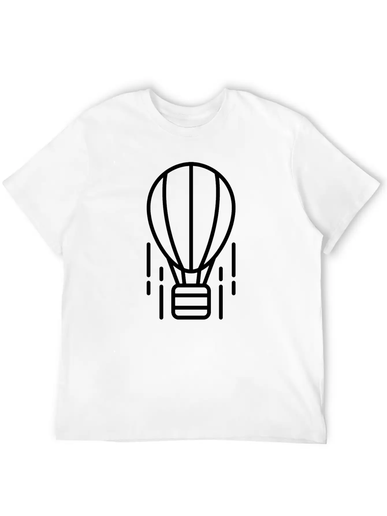 Aerostat Icon Vector Stylish Everyday T-Shirt – Unisex Basic Cotton Tee