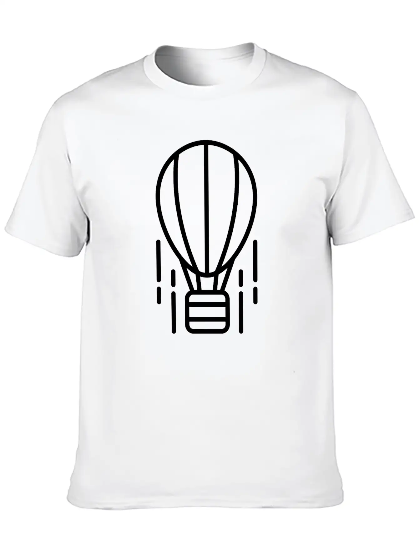 Aerostat Icon Vector Stylish Everyday T-Shirt – Unisex Basic Cotton Tee