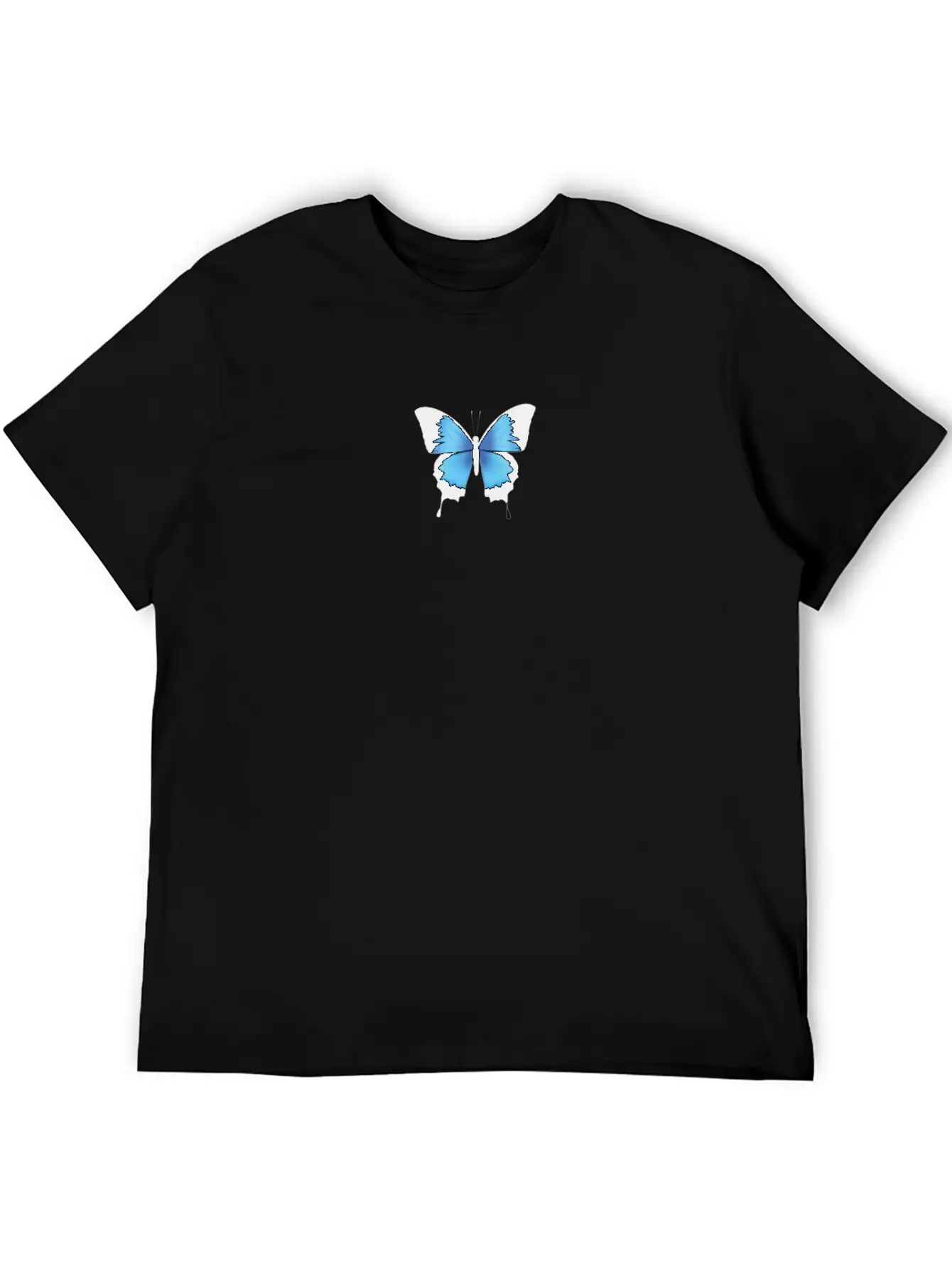 Aesthetic Butterfly Blue - Grunge Soft Grunge Stylish Everyday T-Shirt – Unisex Basic Cotton Tee