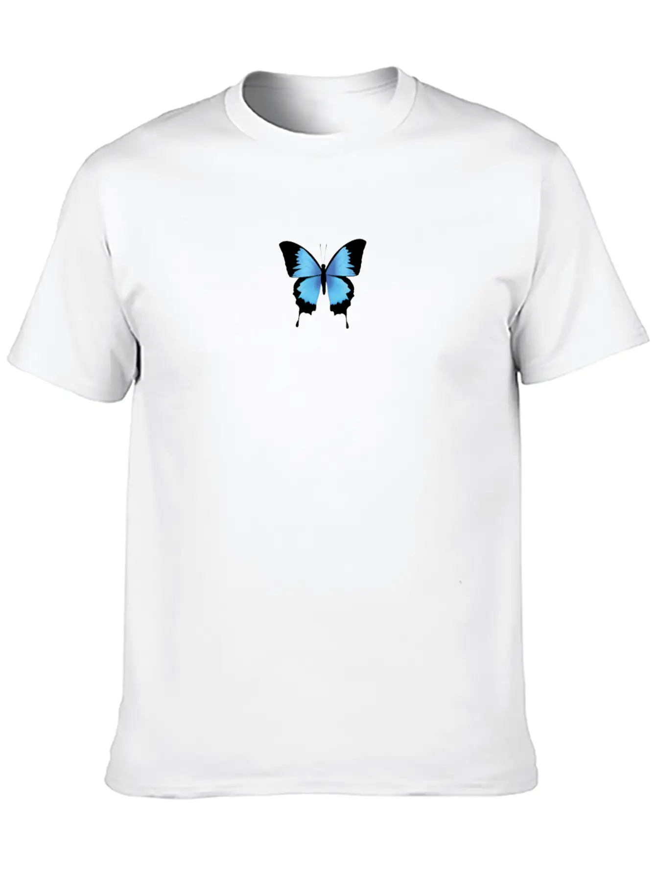 Aesthetic Butterfly Blue - Grunge Soft Grunge Stylish Everyday T-Shirt – Unisex Basic Cotton Tee