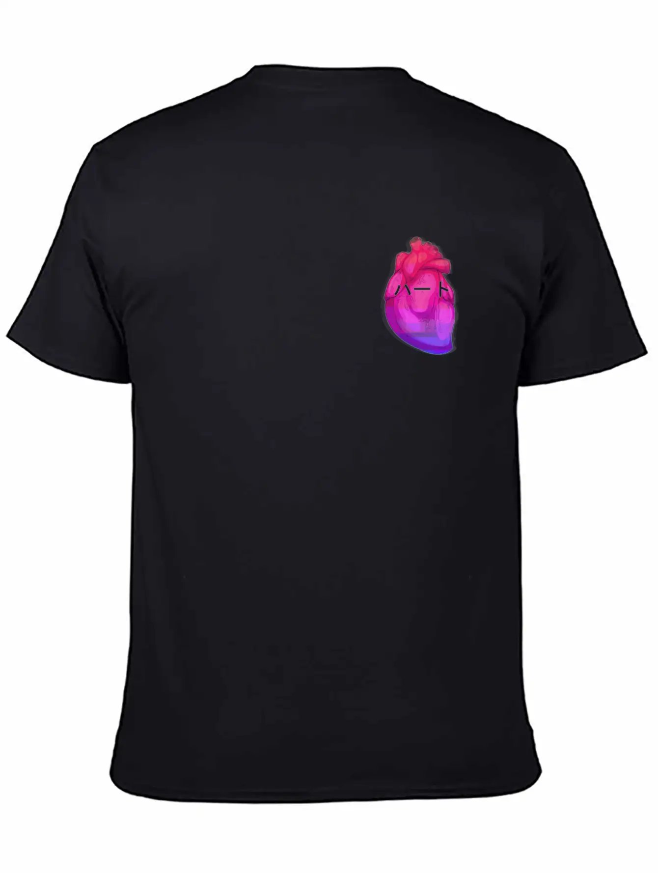 Aesthetic Heart Vaporwave Heart With Japanese Text Classic Fit Graphic Tee For Daily Comfort – Unisex Cotton Shirt