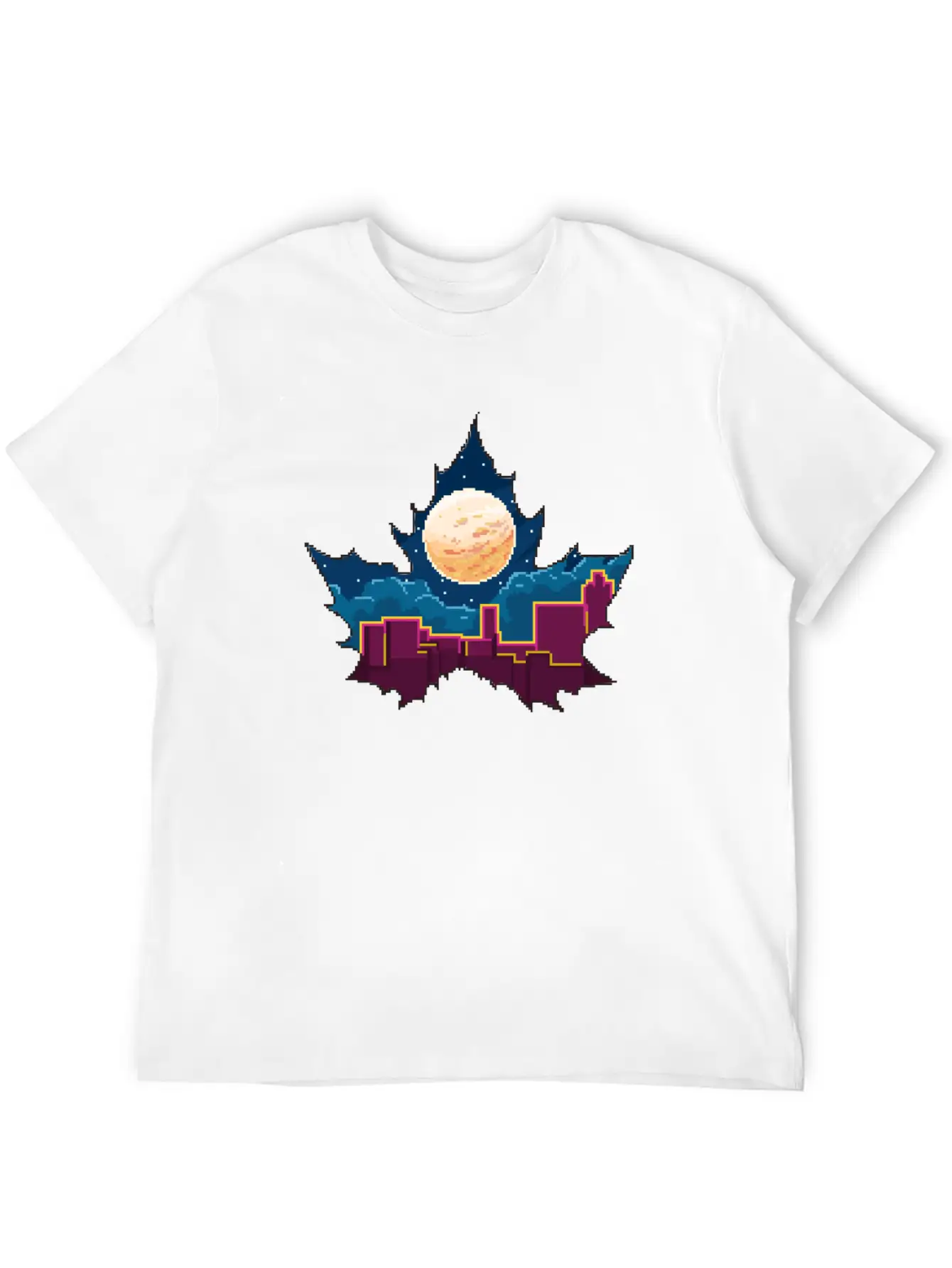 Aesthetic Leaves Modern Fit Casual T-Shirt – Clean And Versatile Design