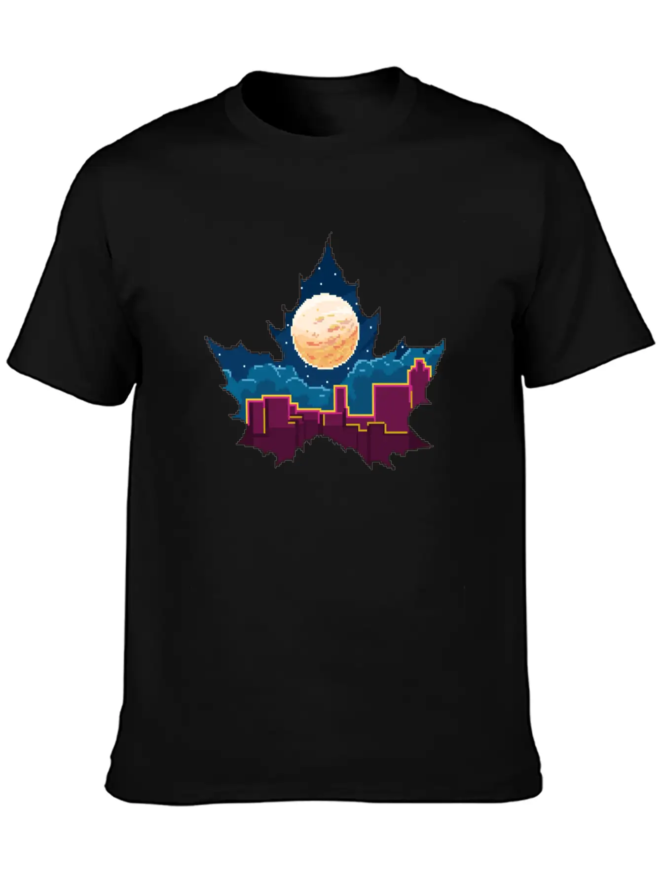 Aesthetic Leaves Modern Fit Casual T-Shirt – Clean And Versatile Design