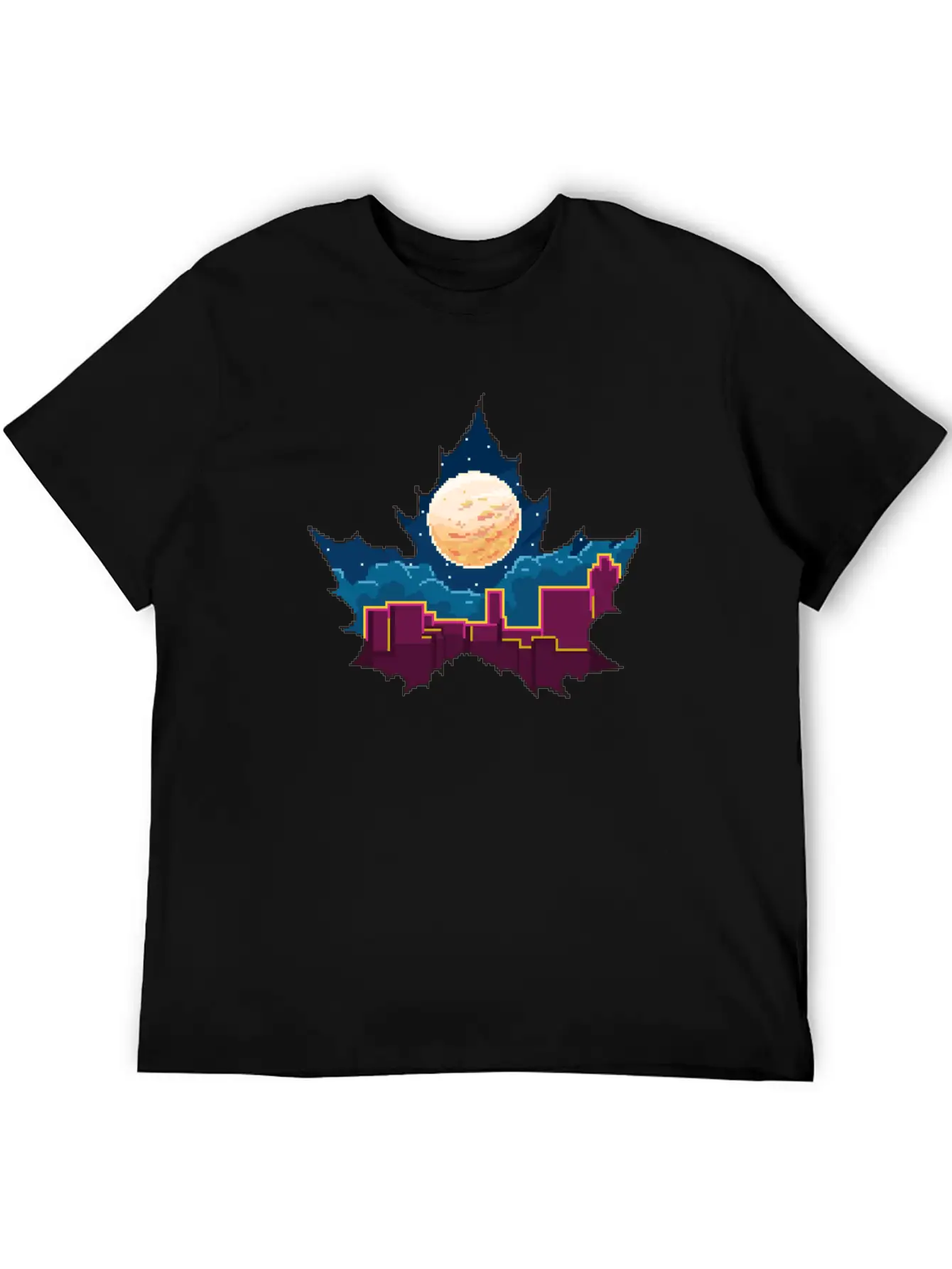 Aesthetic Leaves Modern Fit Casual T-Shirt – Clean And Versatile Design