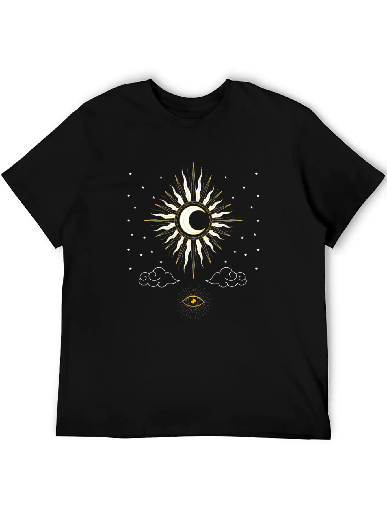 Aesthetic Tarot Sun Witches Sun Moon Classic Fit Graphic Tee For Daily Comfort – Unisex Cotton Shirt