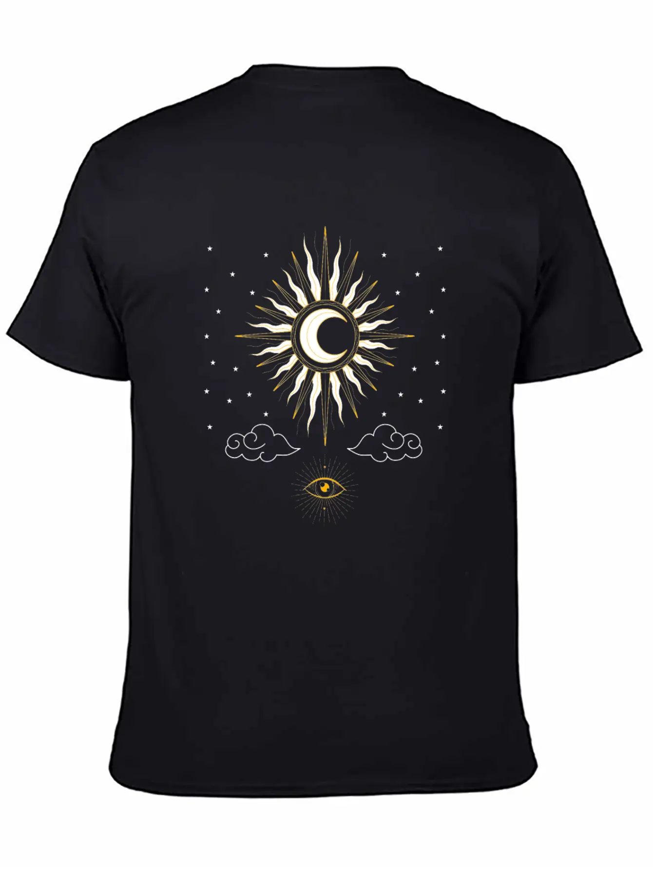 Aesthetic Tarot Sun Witches Sun Moon Classic Fit Graphic Tee For Daily Comfort – Unisex Cotton Shirt