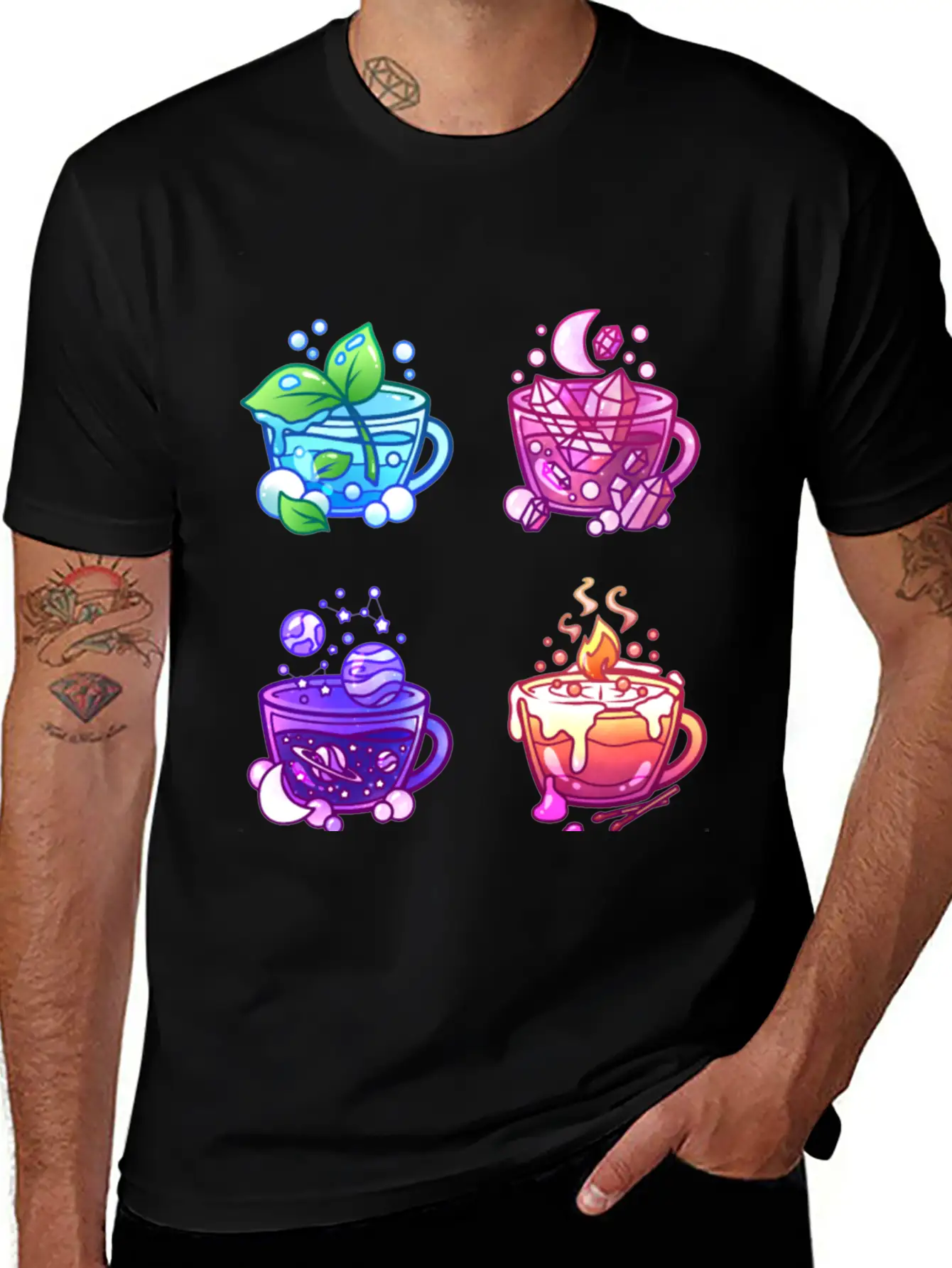 Aesthetic Teacup Collection Unisex Casual T-Shirt – Clean Design For Daily Comfort