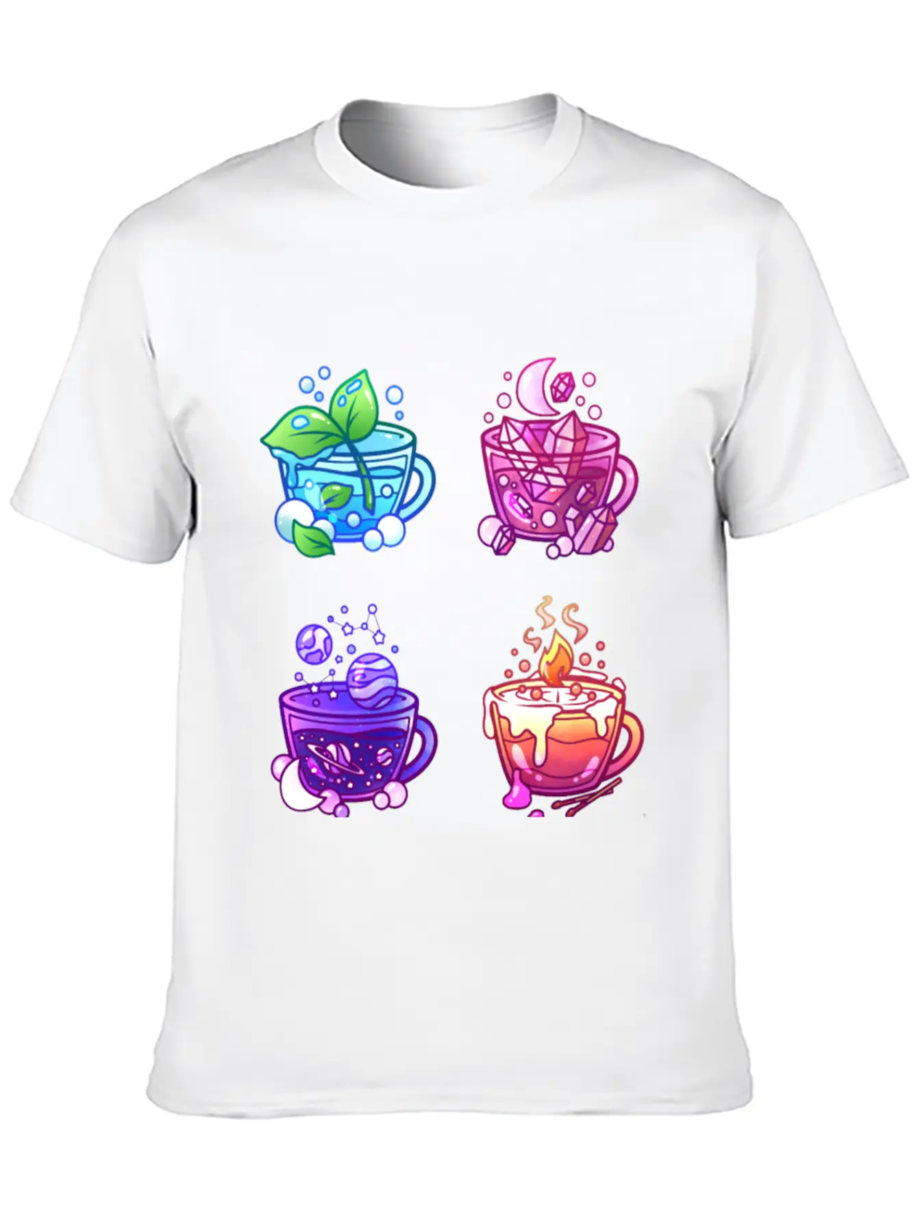 Aesthetic Teacup Collection Unisex Casual T-Shirt – Clean Design For Daily Comfort