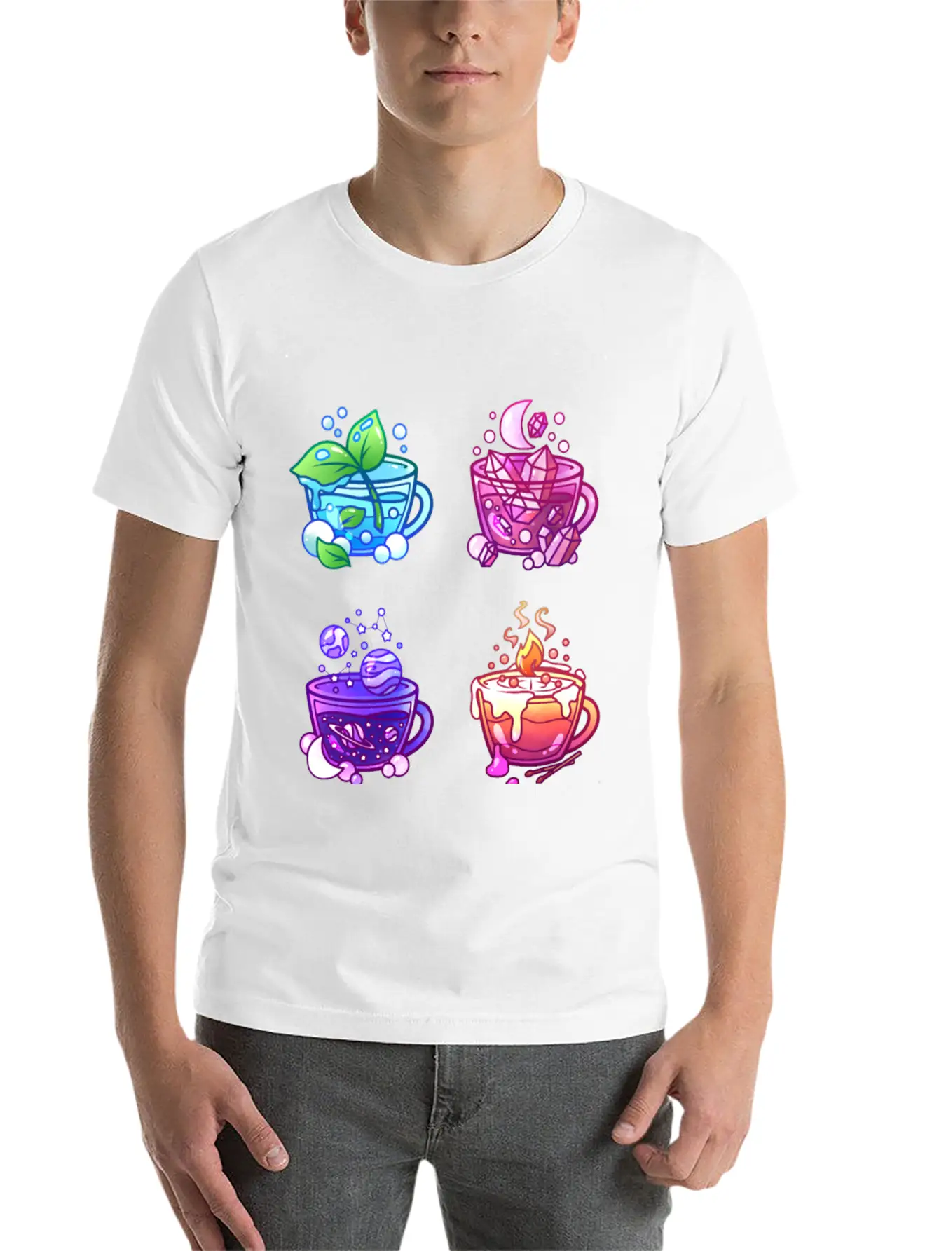 Aesthetic Teacup Collection Unisex Casual T-Shirt – Clean Design For Daily Comfort