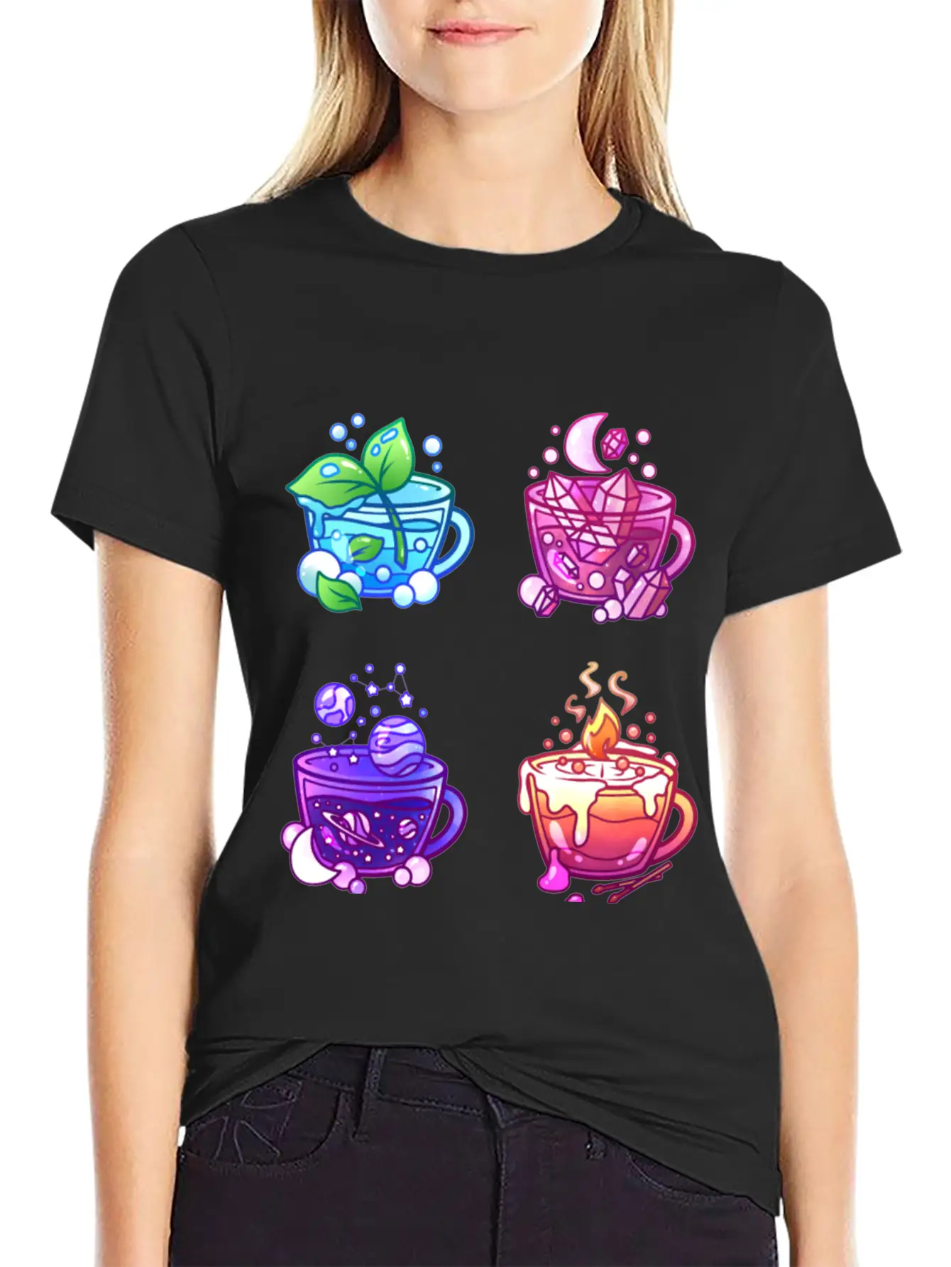Aesthetic Teacup Collection Unisex Casual T-Shirt – Clean Design For Daily Comfort