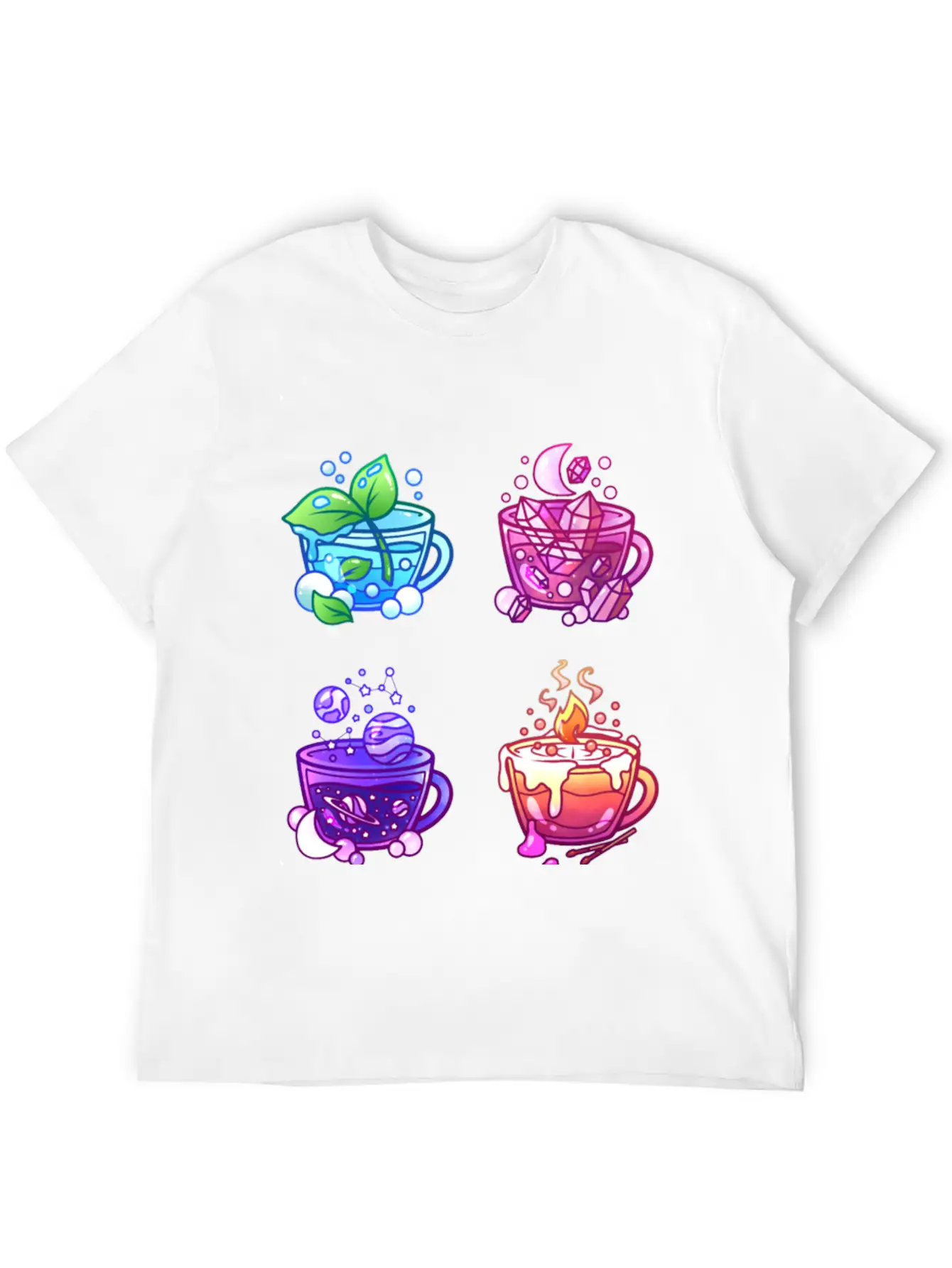 Aesthetic Teacup Collection Unisex Casual T-Shirt – Clean Design For Daily Comfort