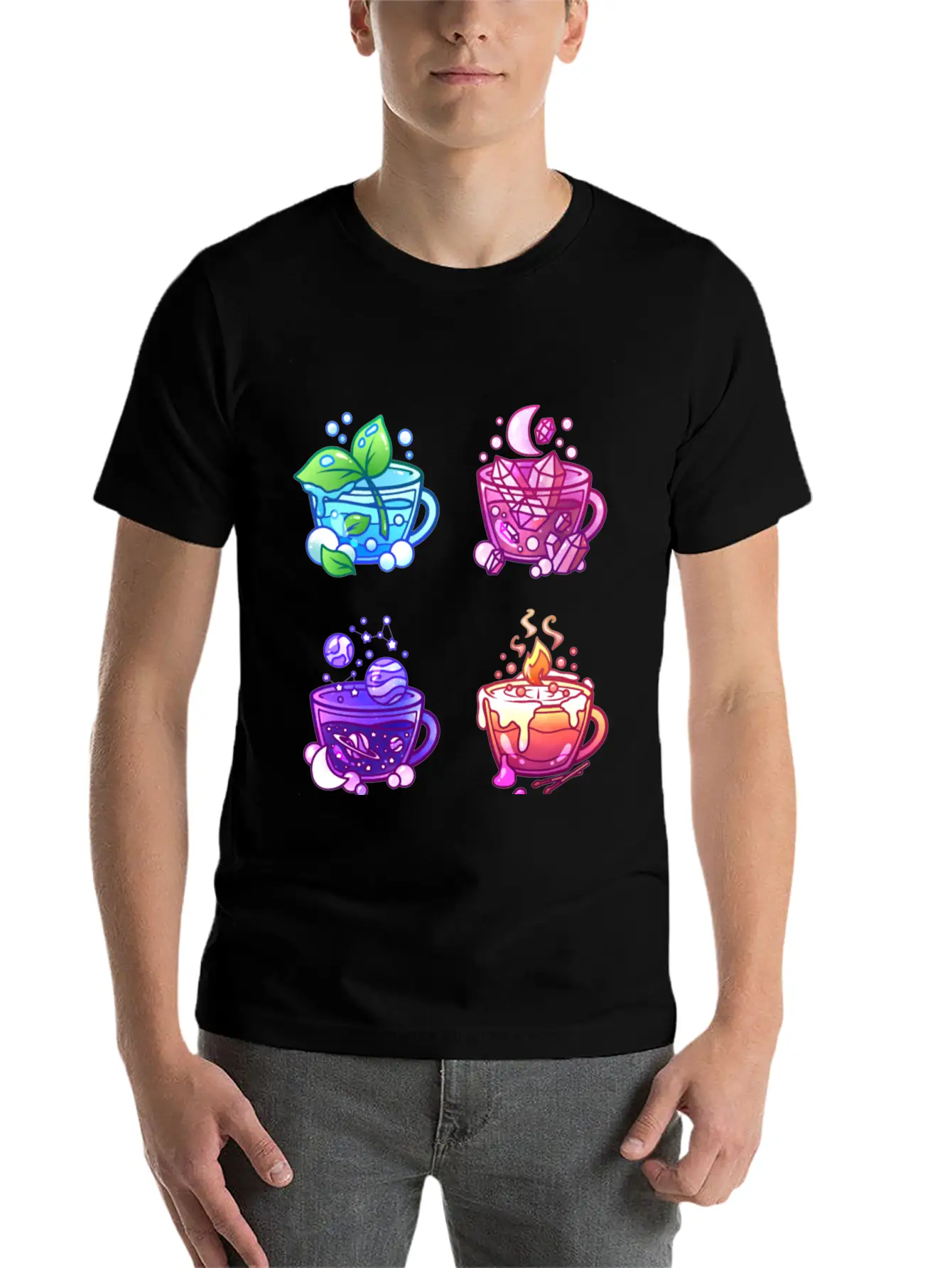 Aesthetic Teacup Collection Unisex Casual T-Shirt – Clean Design For Daily Comfort