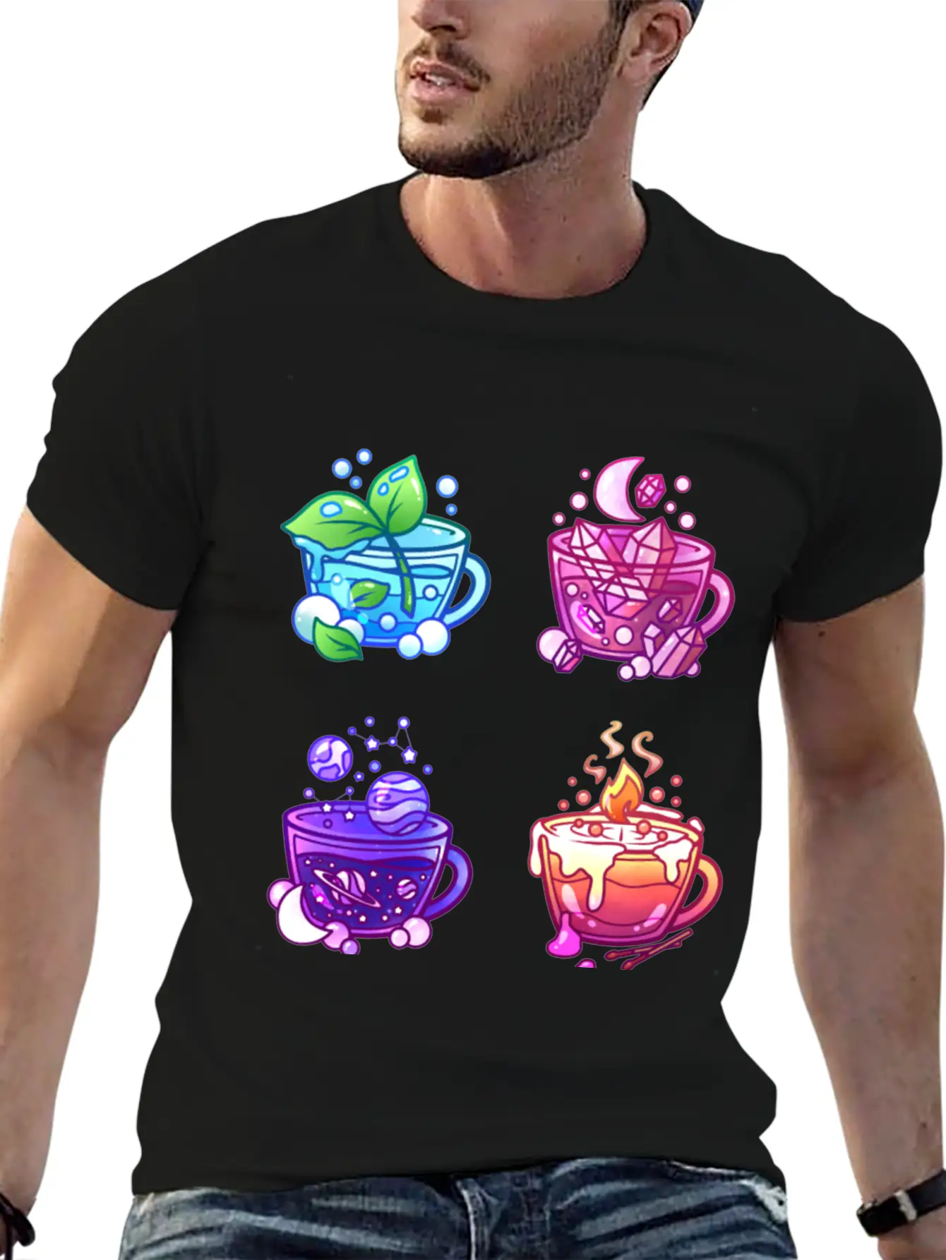 Aesthetic Teacup Collection Unisex Casual T-Shirt – Clean Design For Daily Comfort