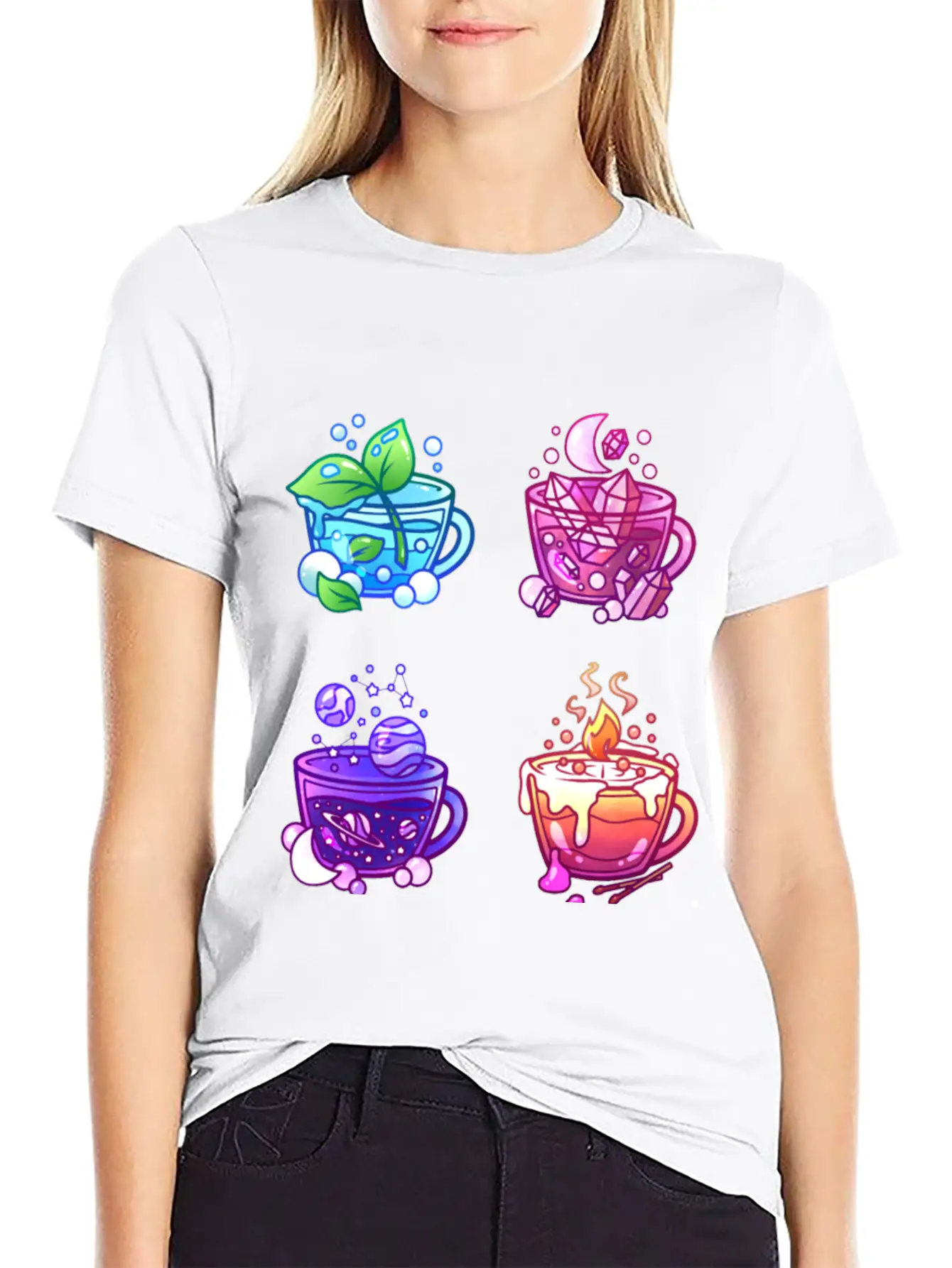 Aesthetic Teacup Collection Unisex Casual T-Shirt – Clean Design For Daily Comfort