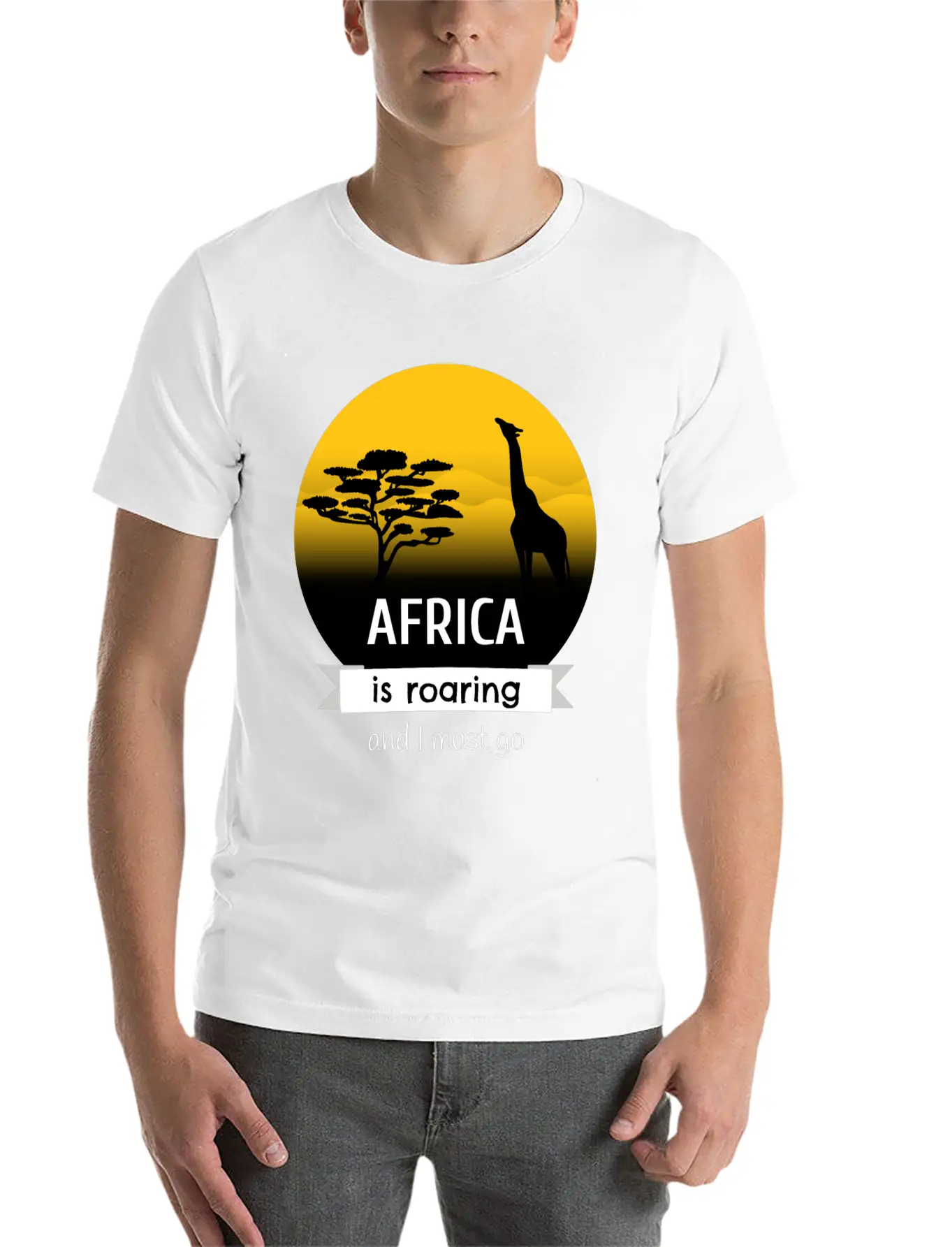 Africa Is Roaring And I Must Go Modern Fit Casual T-Shirt – Clean And Versatile Design