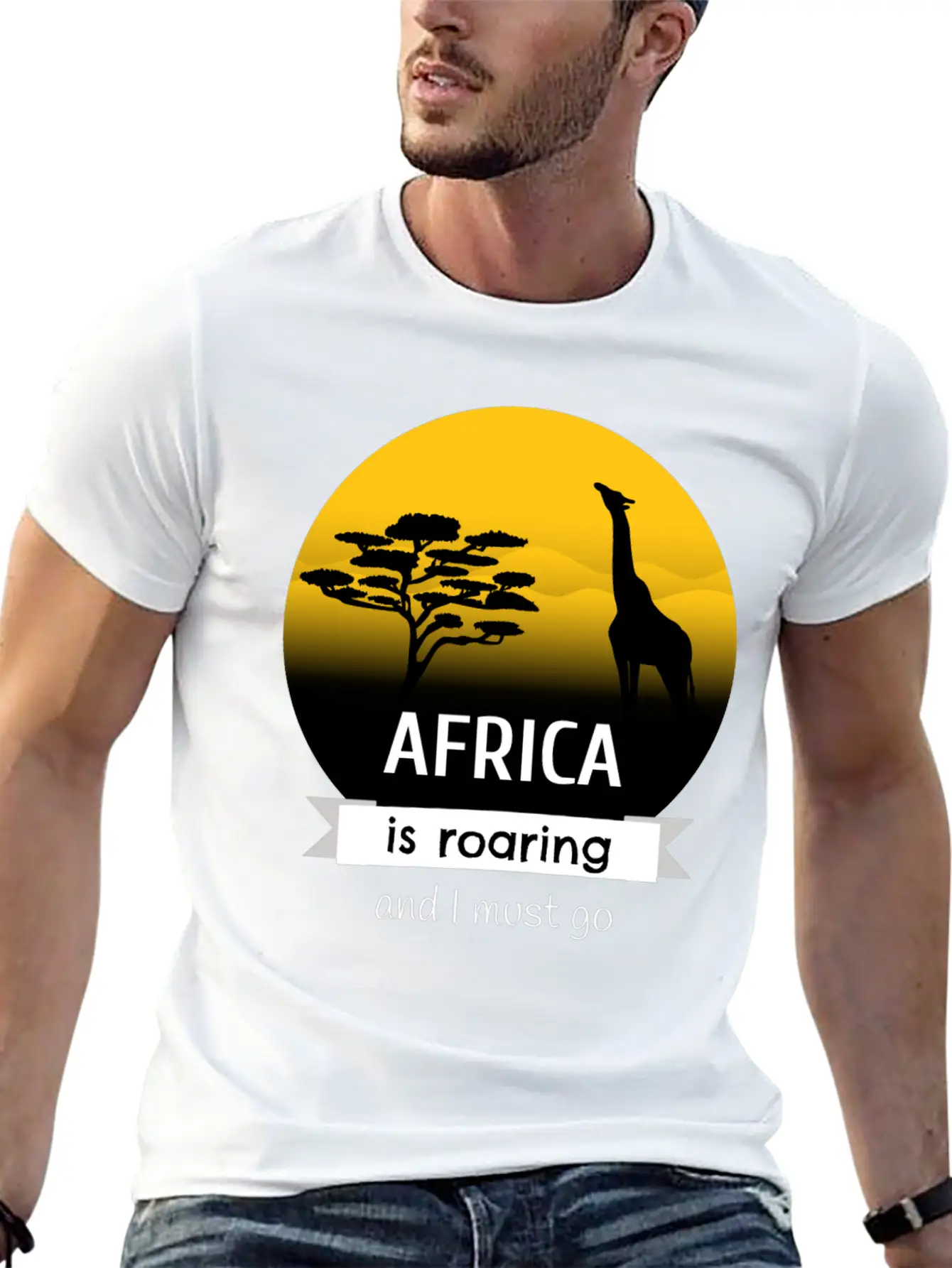 Africa Is Roaring And I Must Go Modern Fit Casual T-Shirt – Clean And Versatile Design