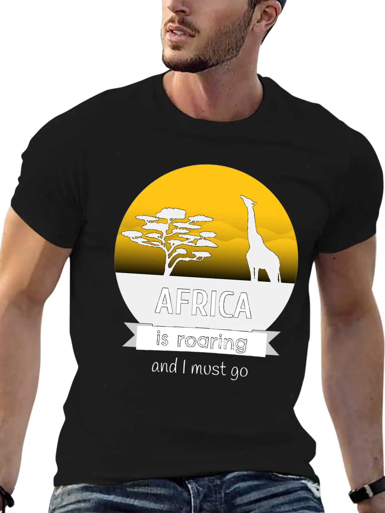 Africa Is Roaring And I Must Go Modern Fit Casual T-Shirt – Clean And Versatile Design
