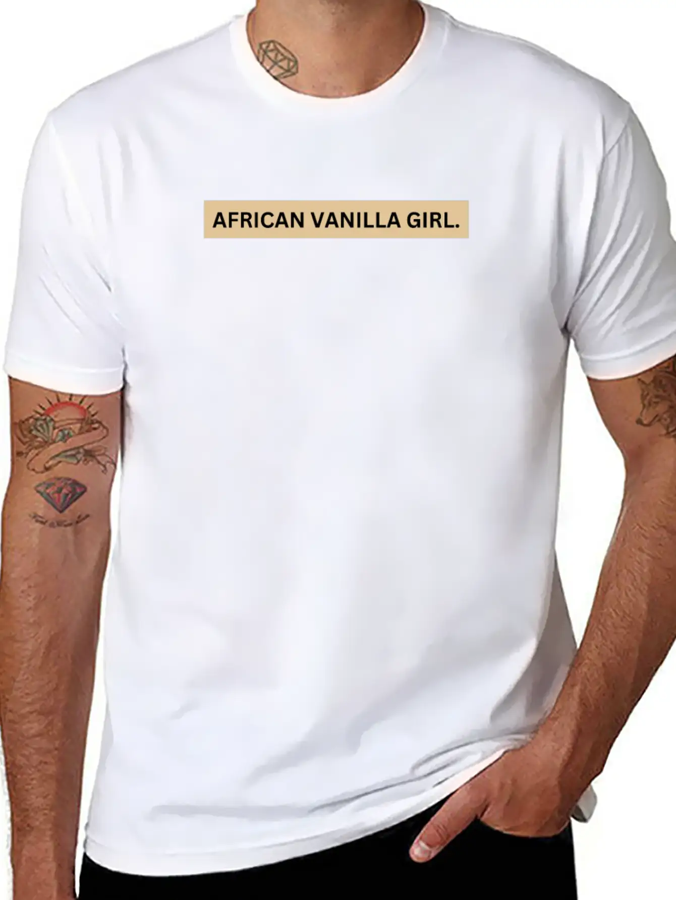 African Vanilla Girl Stylish Everyday T-Shirt – Unisex Basic Cotton Tee