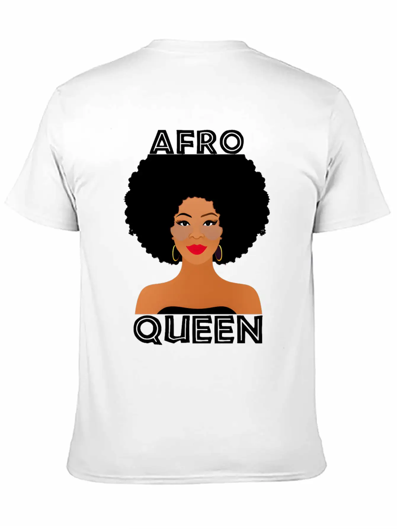 Afro Queen Melanin Queen. Relaxed Everyday Tee – Lightweight And Durable Cotton