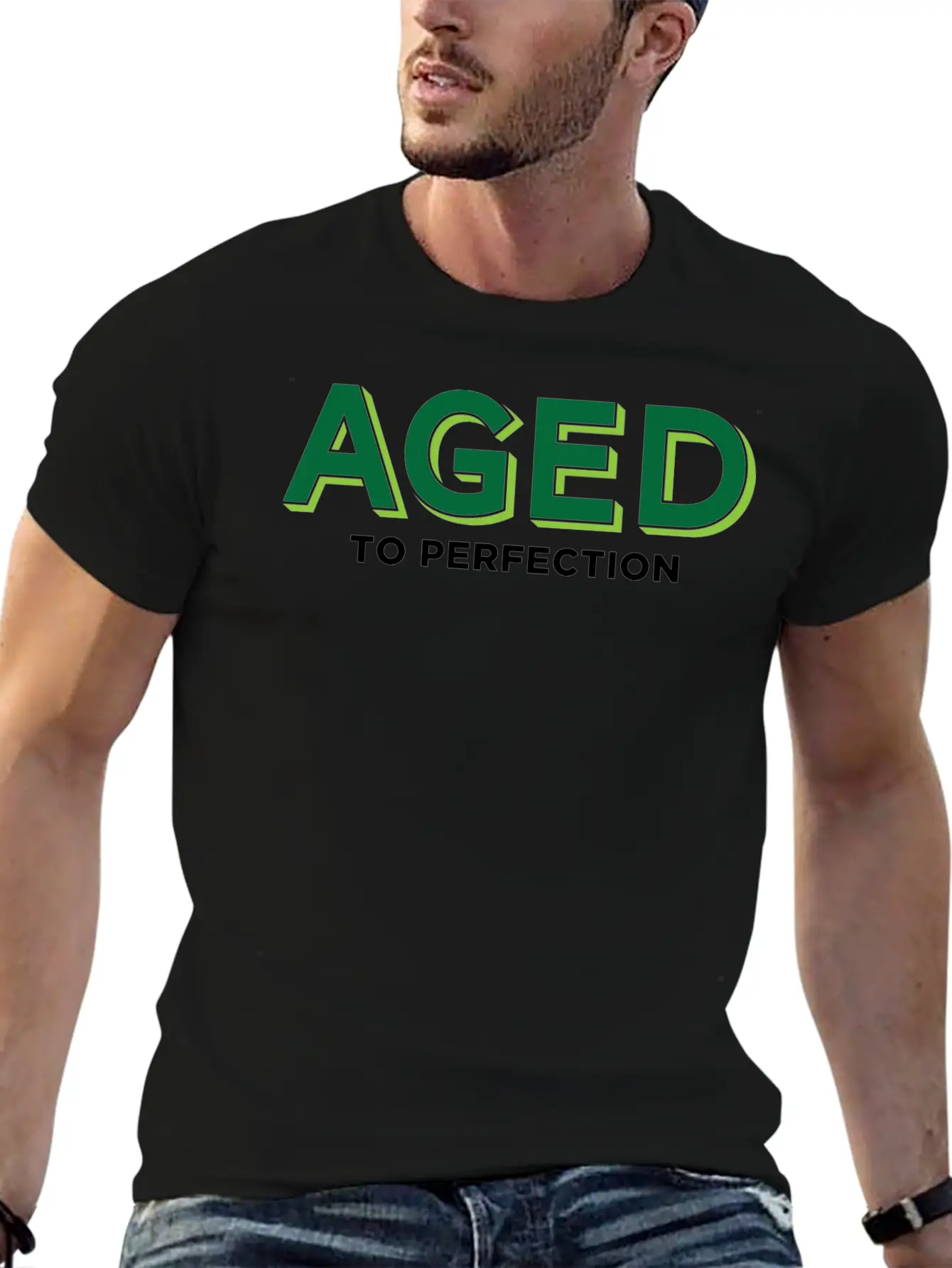 Aged To Perfection! Lightweight Cotton T-Shirt – Daily Comfort Graphic Shirt