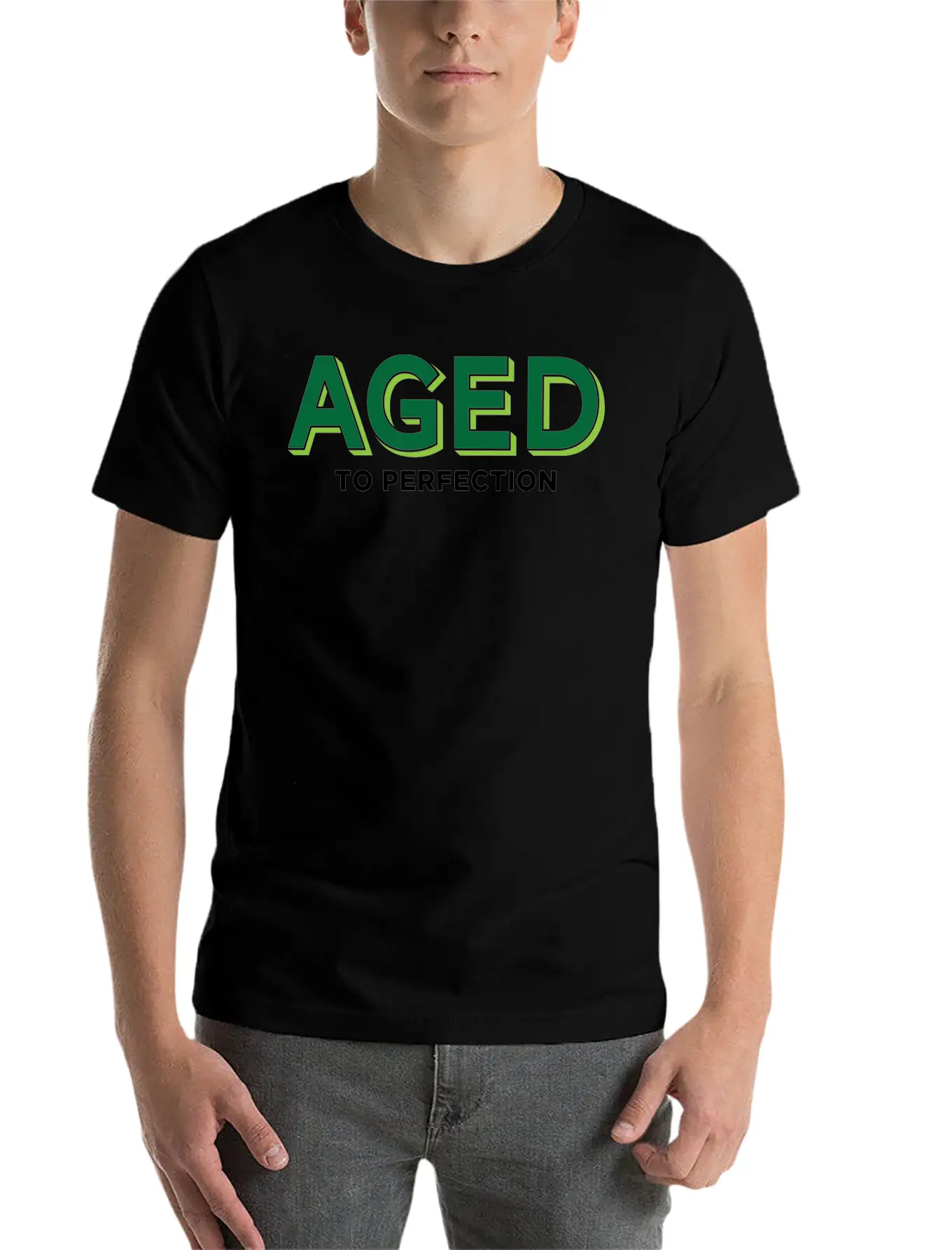 Aged To Perfection! Lightweight Cotton T-Shirt – Daily Comfort Graphic Shirt