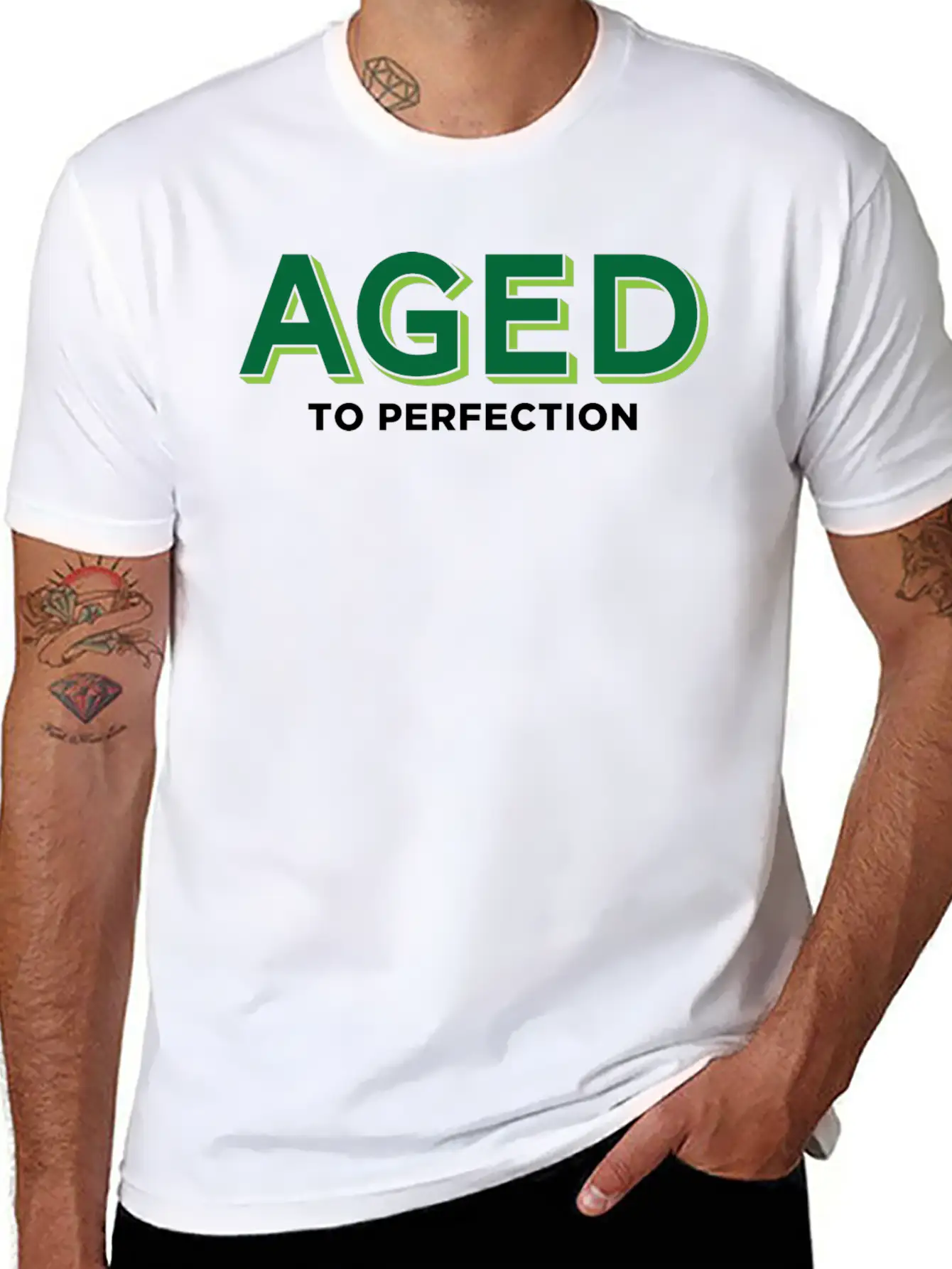 Aged To Perfection! Lightweight Cotton T-Shirt – Daily Comfort Graphic Shirt