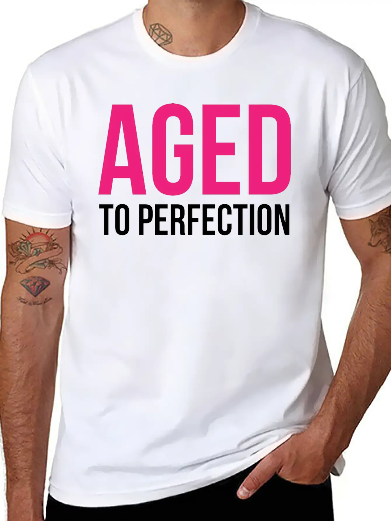 Aged To Perfection! Modern Fit Casual T-Shirt – Clean And Versatile Design
